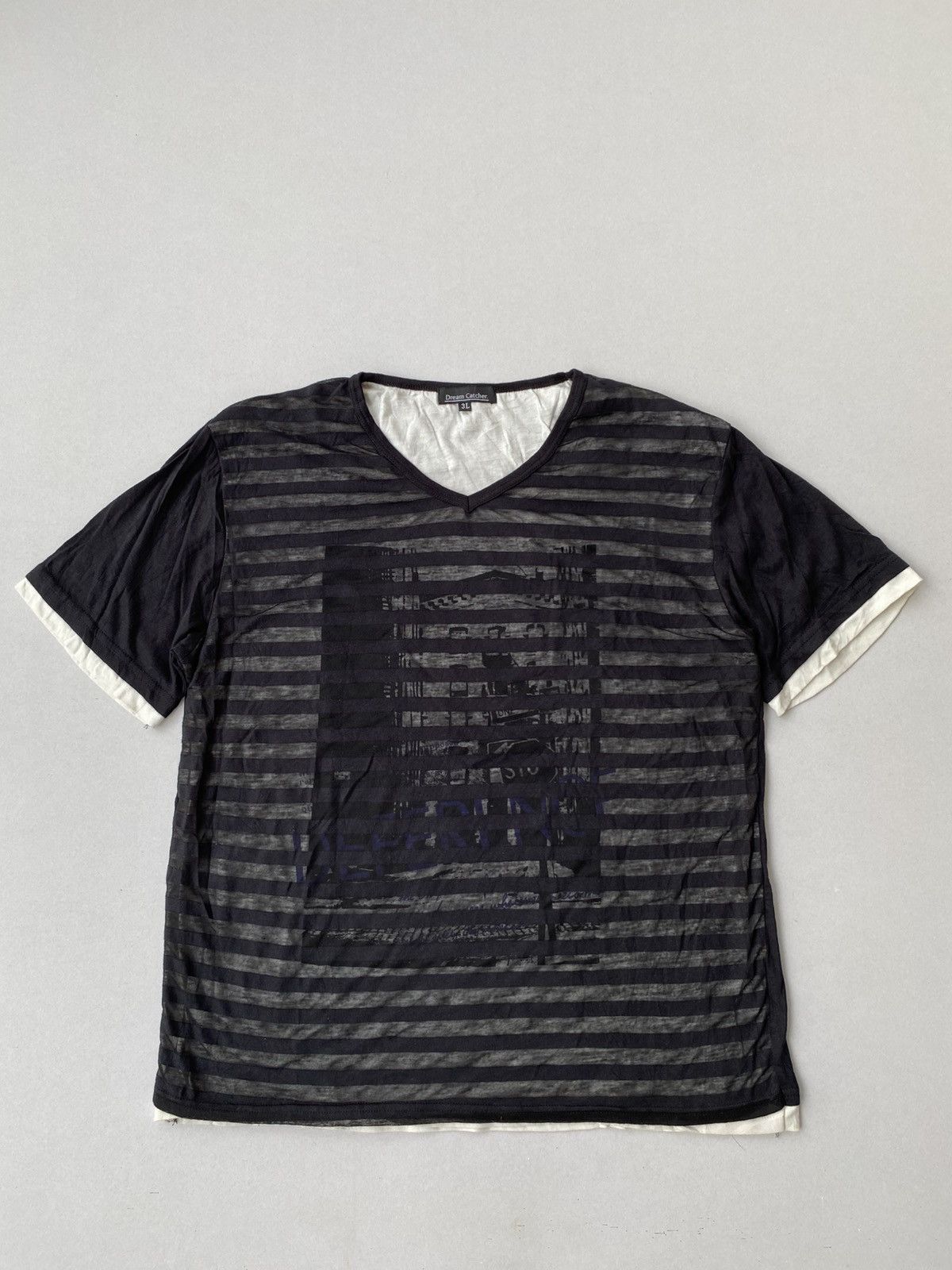 Japanese Brand Double Layer Stripe Y2K Undefined Japan Size US L / EU 52-54 / 3 - 1 Thumbnail