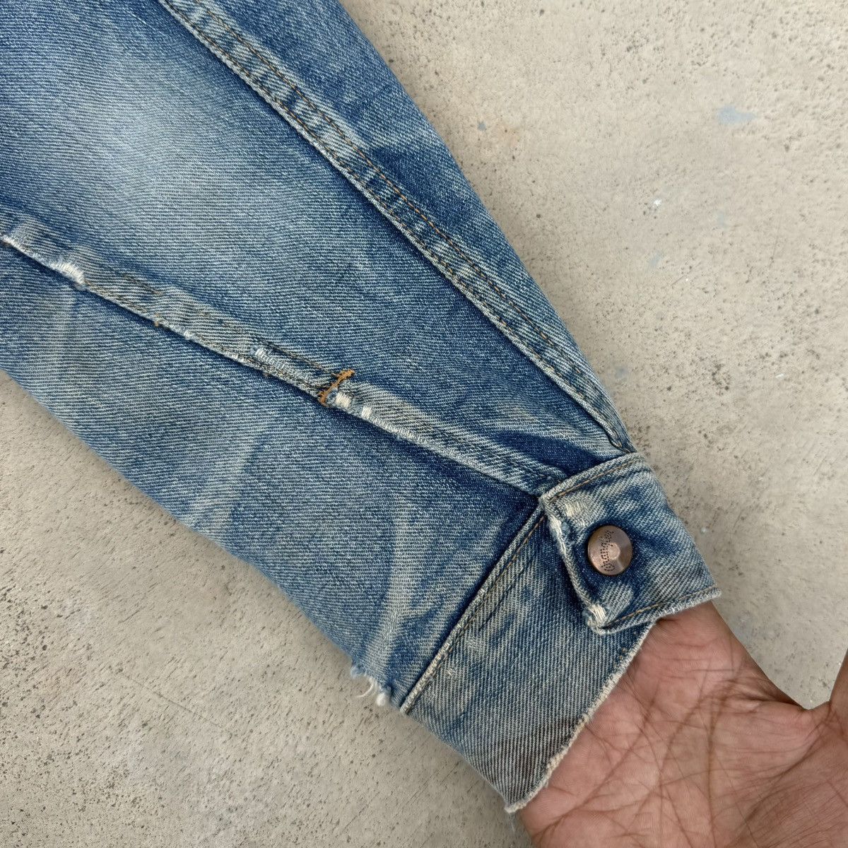 Wrangler 🔥Rare 60s Wrangler Zip Denim Jacket Talon Conmatic USA Size US XS / EU 42 / 0 - 17 Thumbnail