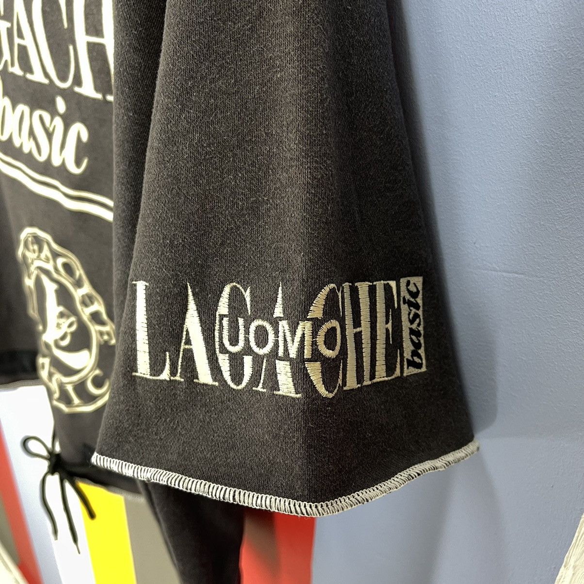 Japanese Brand Vintage LAGACHE Short Sleeve Sweatshirt Jumper #1430/AX Size L / US 10 / IT 46 - 5 Thumbnail