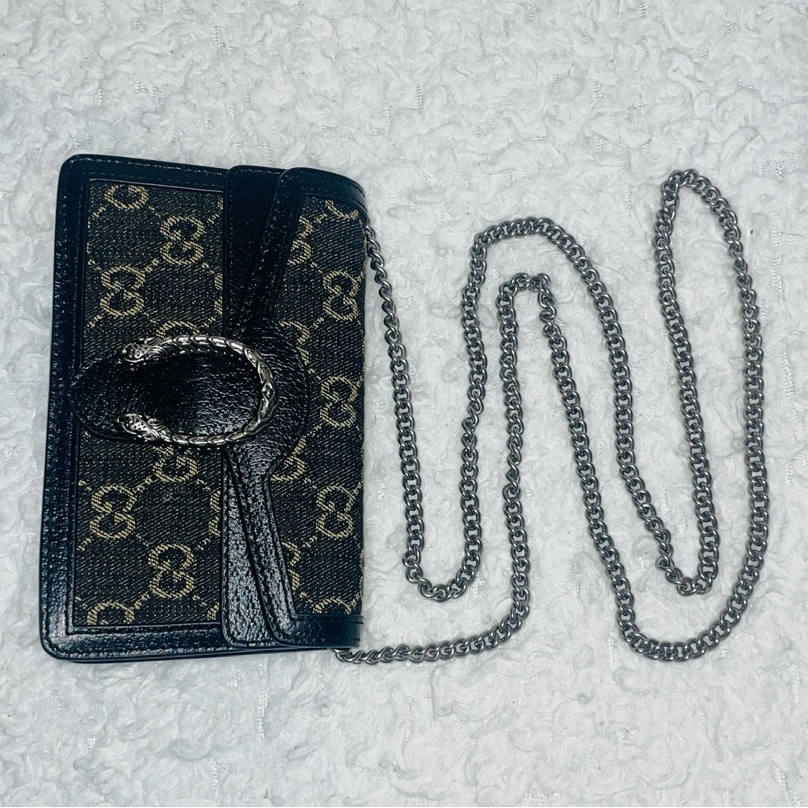 Gucci Gucci Dionysus Super Mini GG Denim Bag Size ONE SIZE - 7 Thumbnail