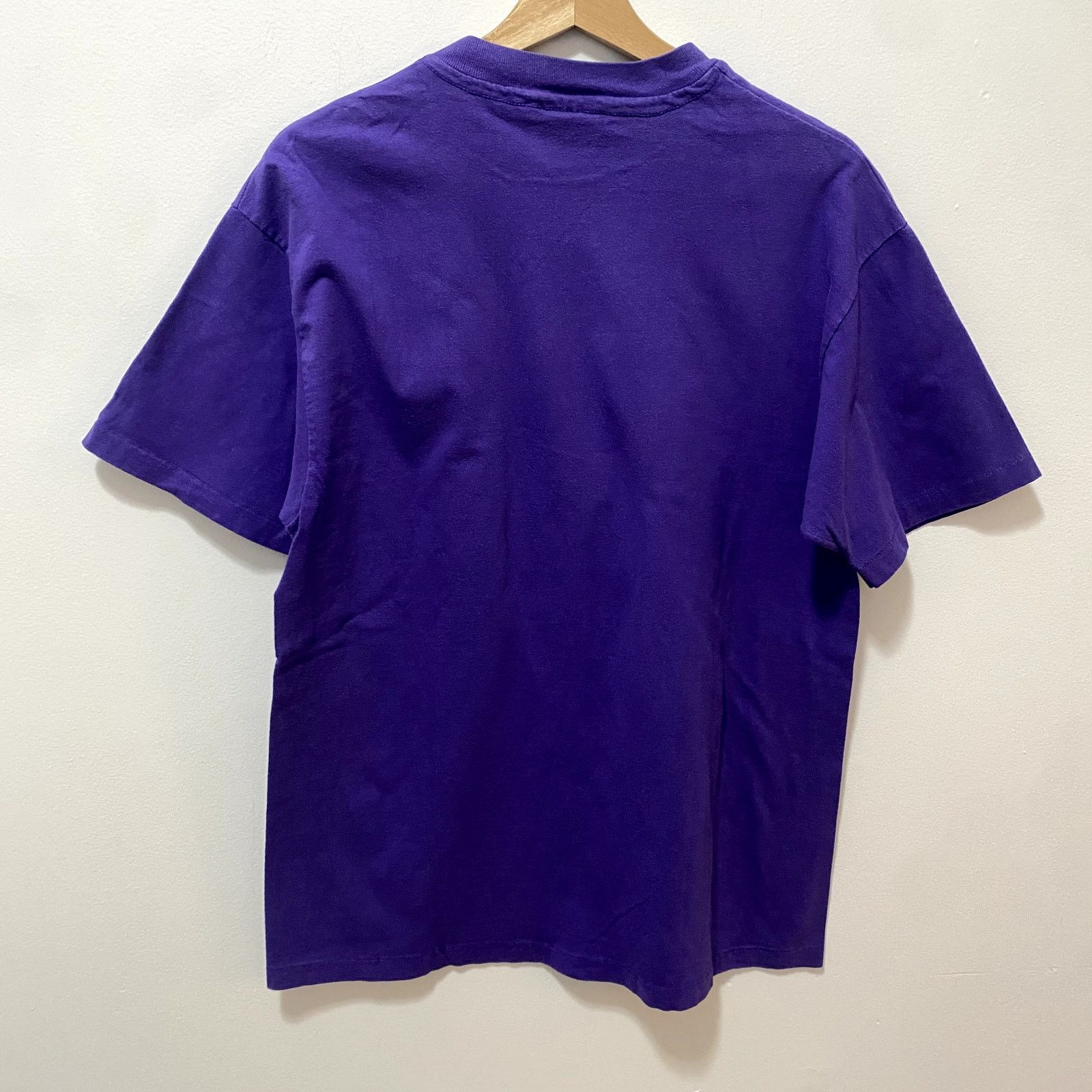 Hanes Vintage Hibiscus Floral T Shirt Purple 80s Size US L / EU 52-54 / 3 - 4 Thumbnail