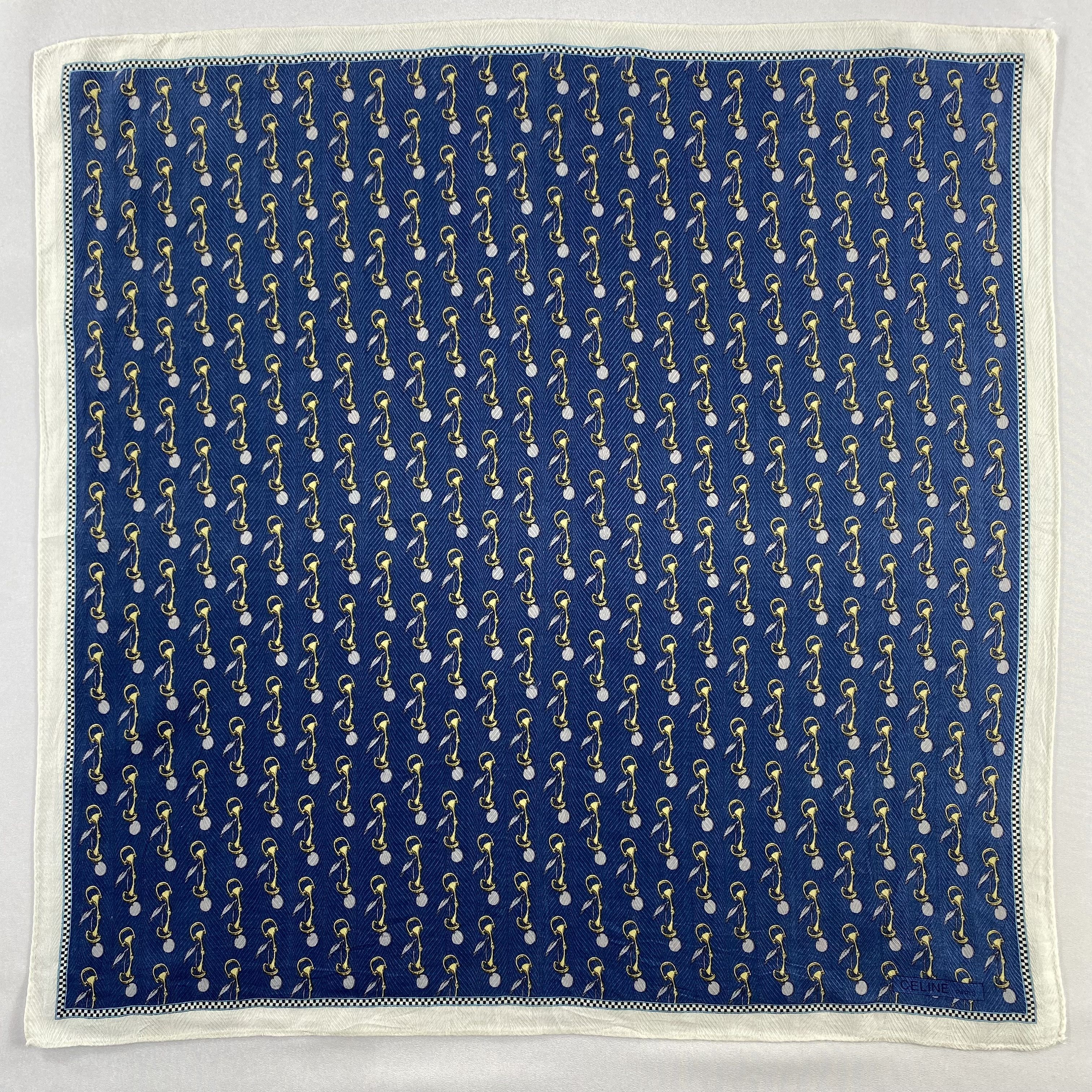 Celine × Vintage Celine Bandana/ Handkerchief / Neckerchief-P1699 Size ONE SIZE - 1 Thumbnail