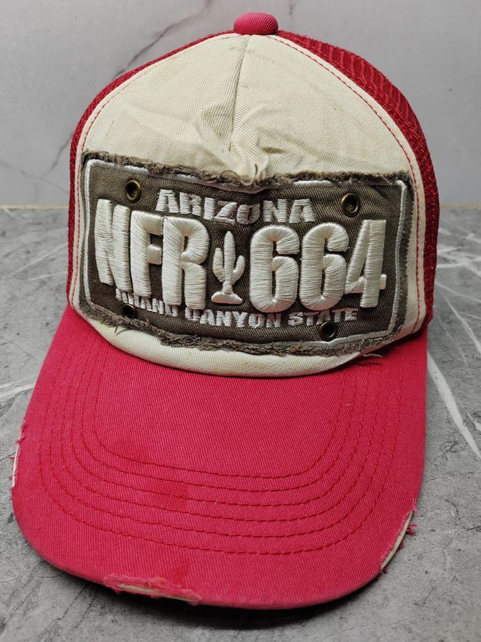 Japanese Brand Vintage Arizona NFR 664 Distressed Style Cap Hat Size ONE SIZE - 1 Thumbnail