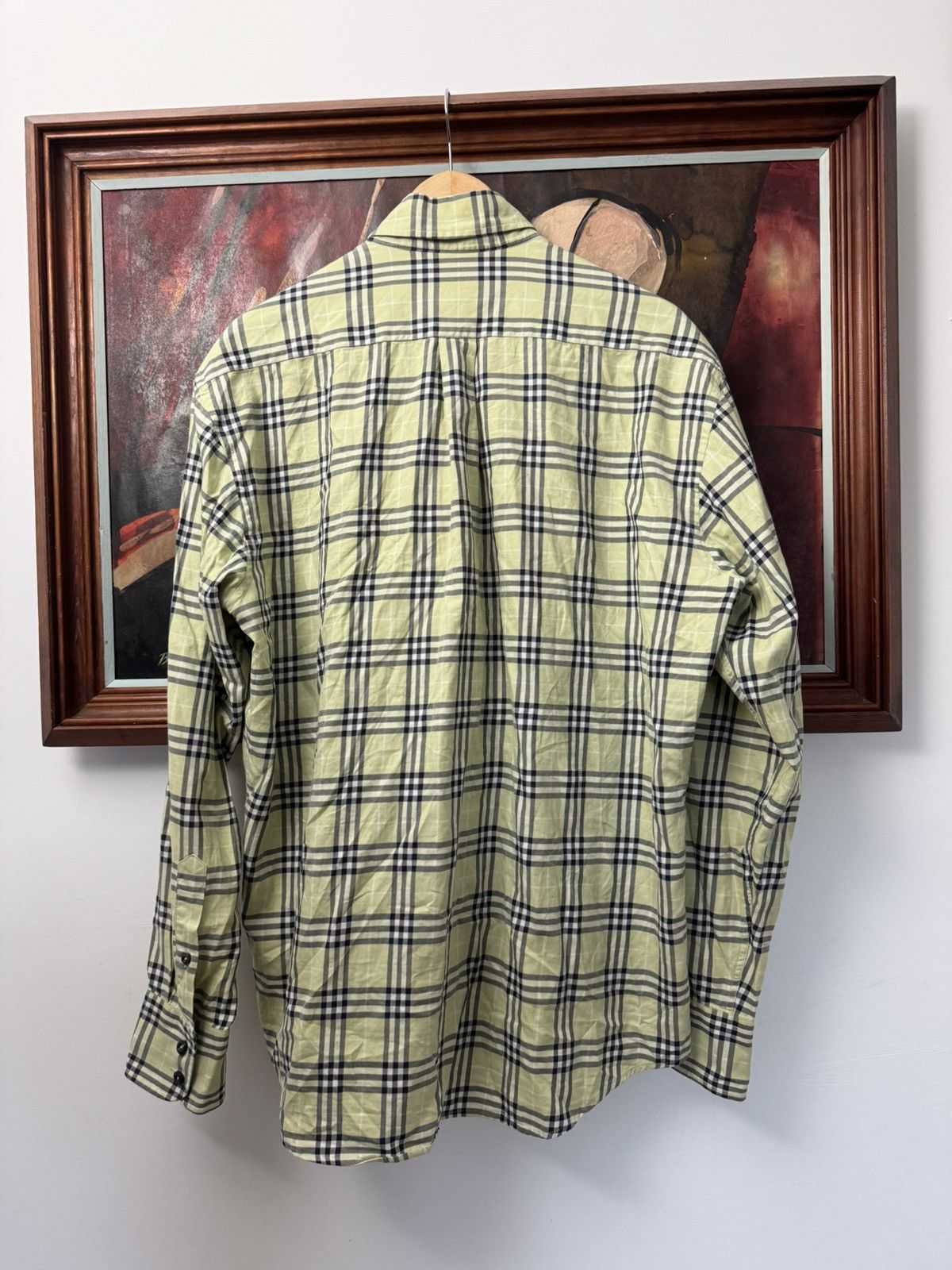 Burberry Burberry Button Up Casual Shirt Yellow NovaCheck Rare Luxury Size US L / EU 52-54 / 3 - 2 Thumbnail