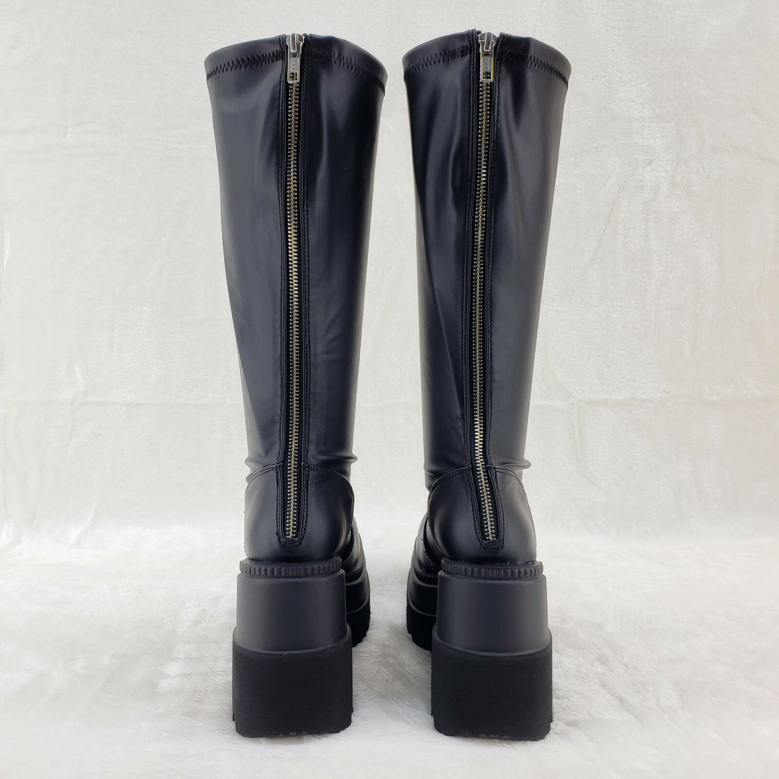 Other Shaker 65WC Wide Calf Stretch Matte Platform 4.5" Wedge Heel Size US 5 / IT 35 - 4 Thumbnail