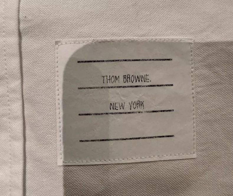 Thom Browne Thom Browne size4 Classic three-color shirt with front plac Size US XL / EU 56 / 4 - 3 Thumbnail