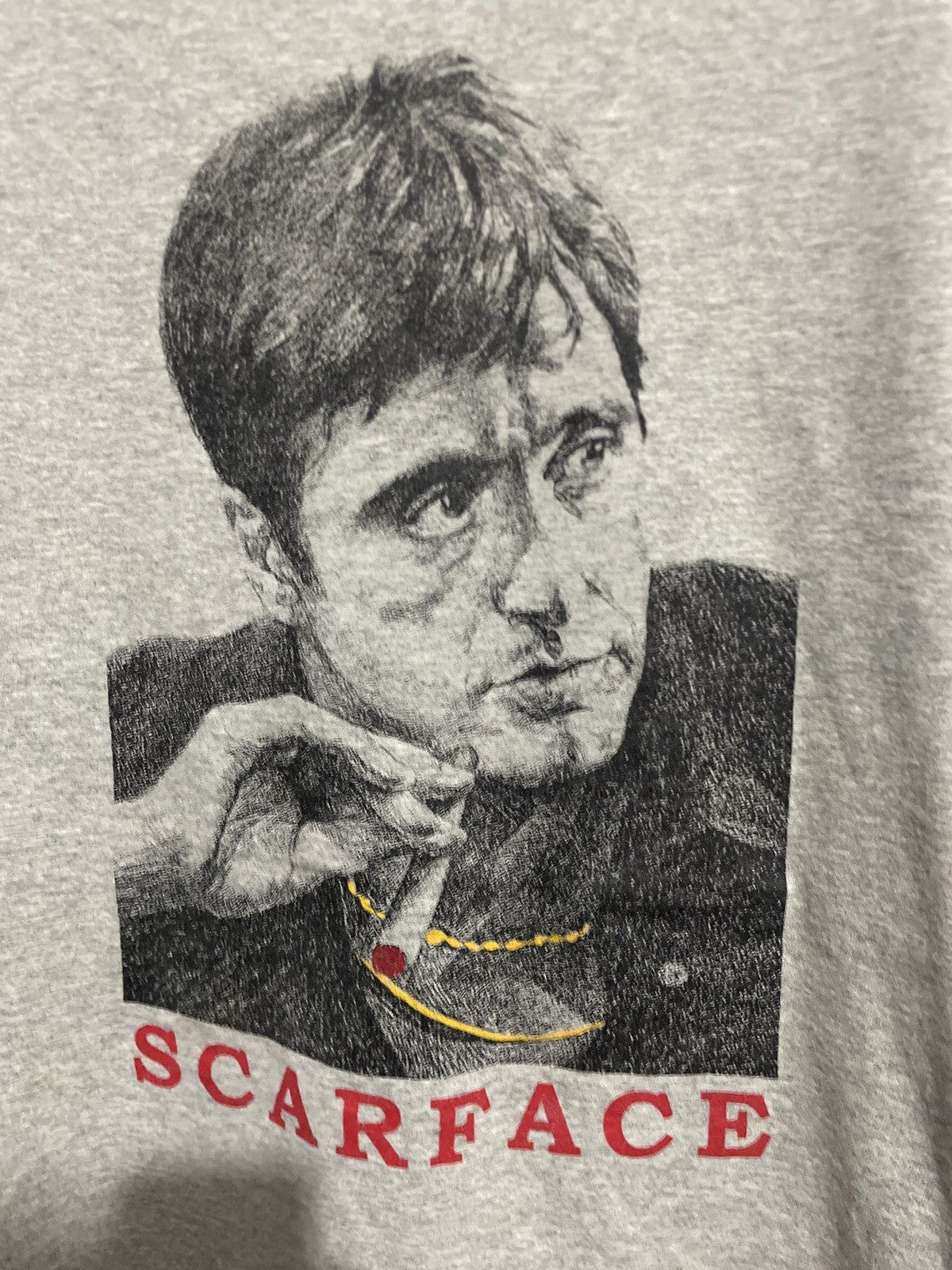 Japanese Brand × Vintage Vintage Scarface Al Pacino Movie Promo Gray T-Shirt Size L Size US L / EU 52-54 / 3 - 2 Thumbnail