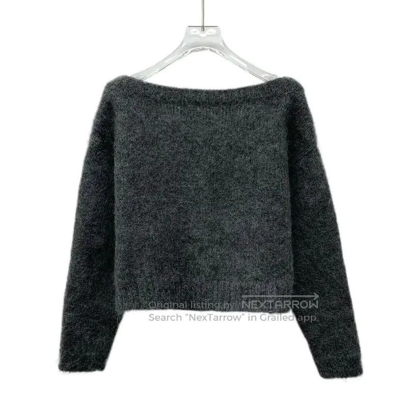 Miu Miu Miu Miu Dark Gray Women's Cardigan Sweater . Size S / US 4 / IT 40 - 2 Thumbnail