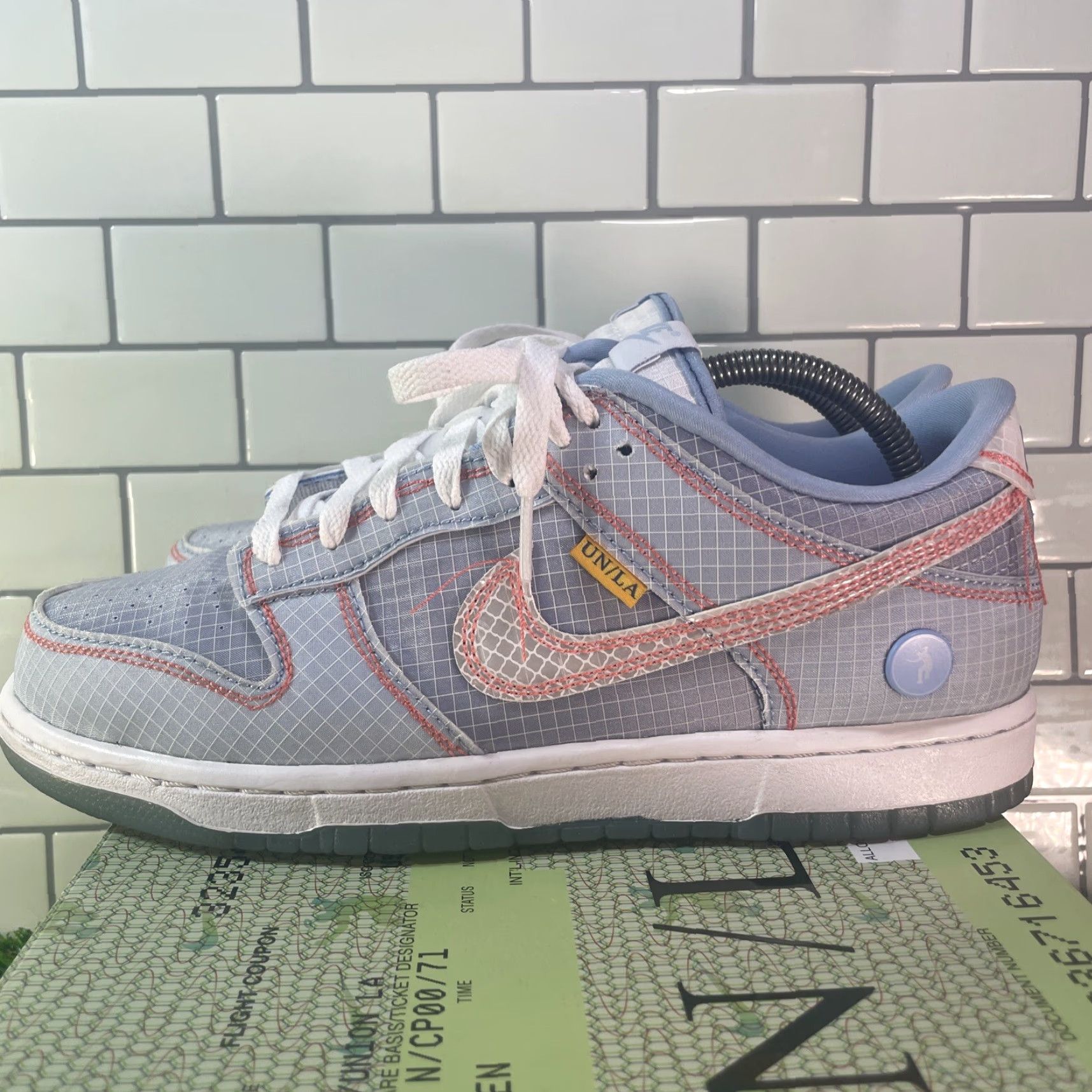 Nike Nike Dunk Low x Union LA Passport Pack Argon - 8.5M / 10W Men Sneakers Size US 9 / EU 42 - 5 Thumbnail