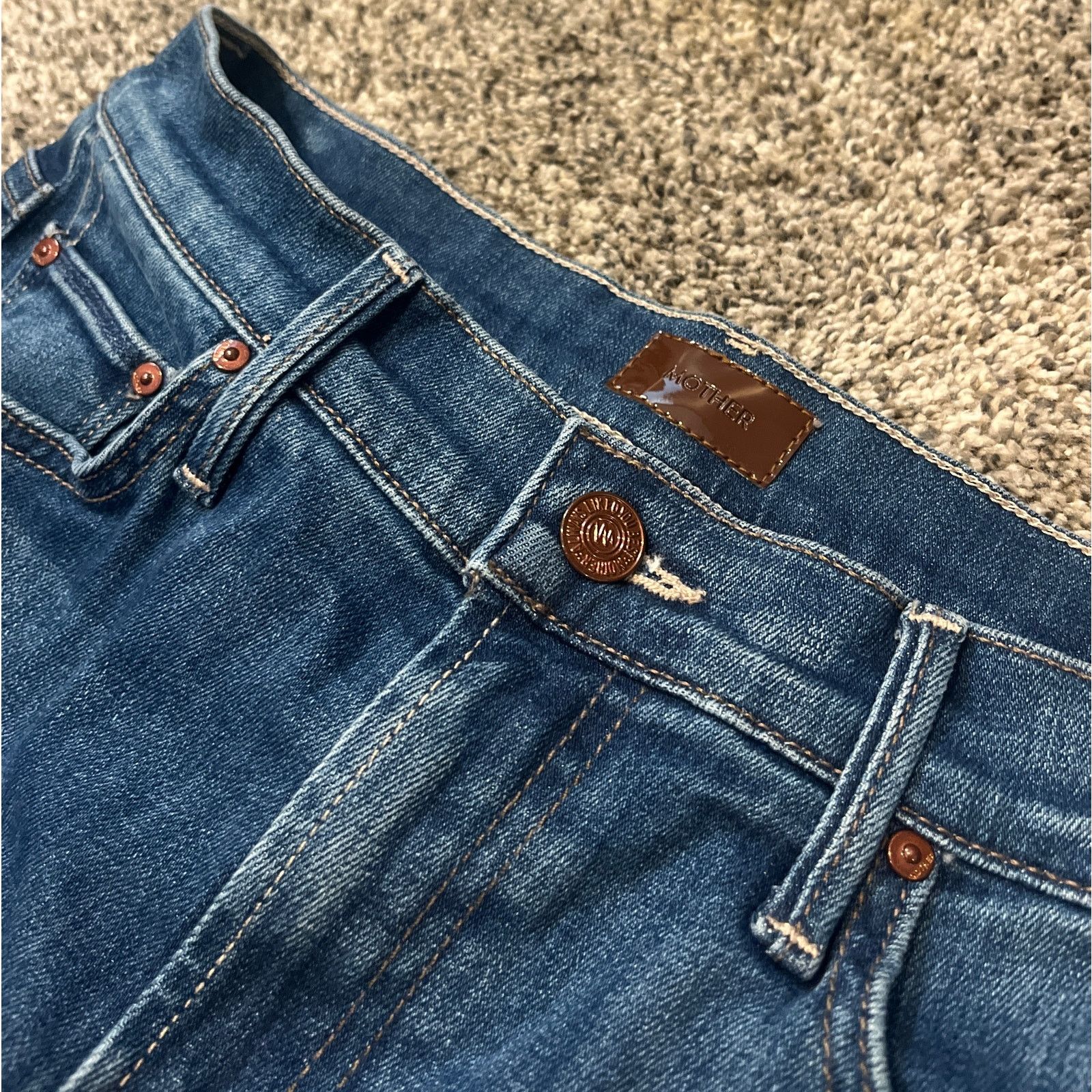 MOTHER Mother The Insider Heel Flare Jeans One Trick Pony Womens 27 Size 27" / US 4 / IT 40 - 7 Thumbnail