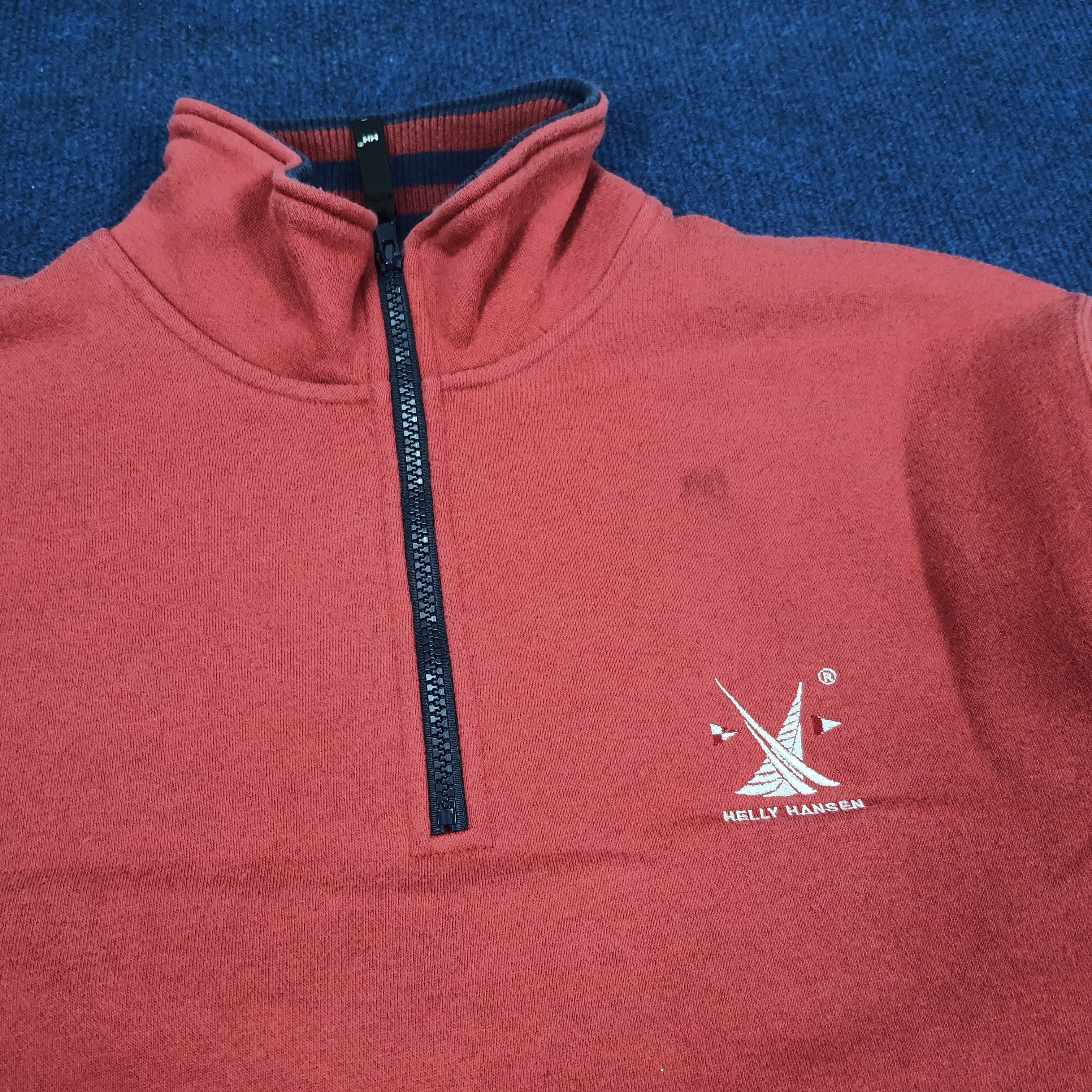 Helly Hansen × Vintage Vintage Helly Hansen Half Zipper Sweatshirt Size US L / EU 52-54 / 3 - 2 Thumbnail