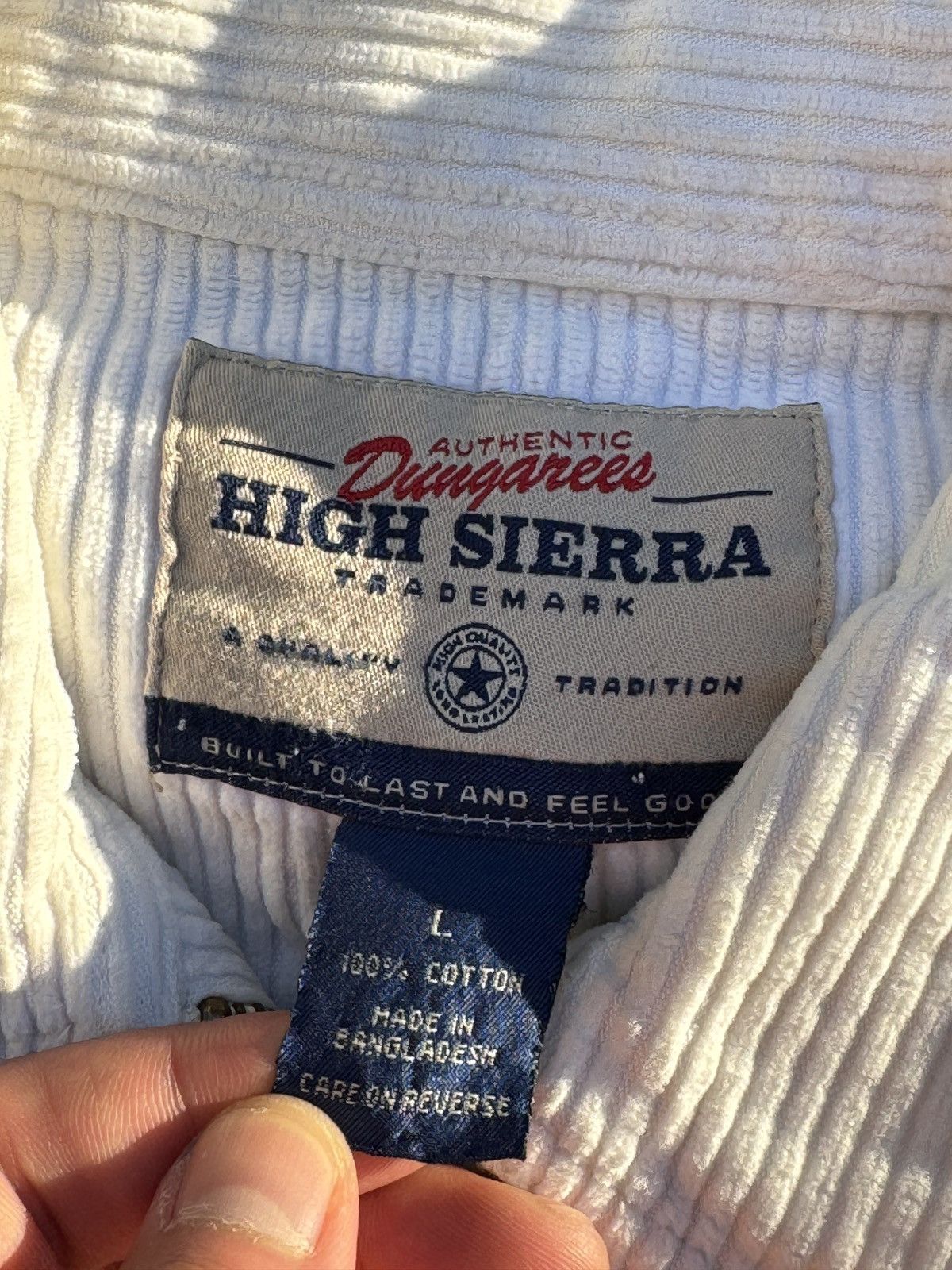 High Sierra High Sierra White Corduroy Jacket Size US L / EU 52-54 / 3 - 3 Thumbnail