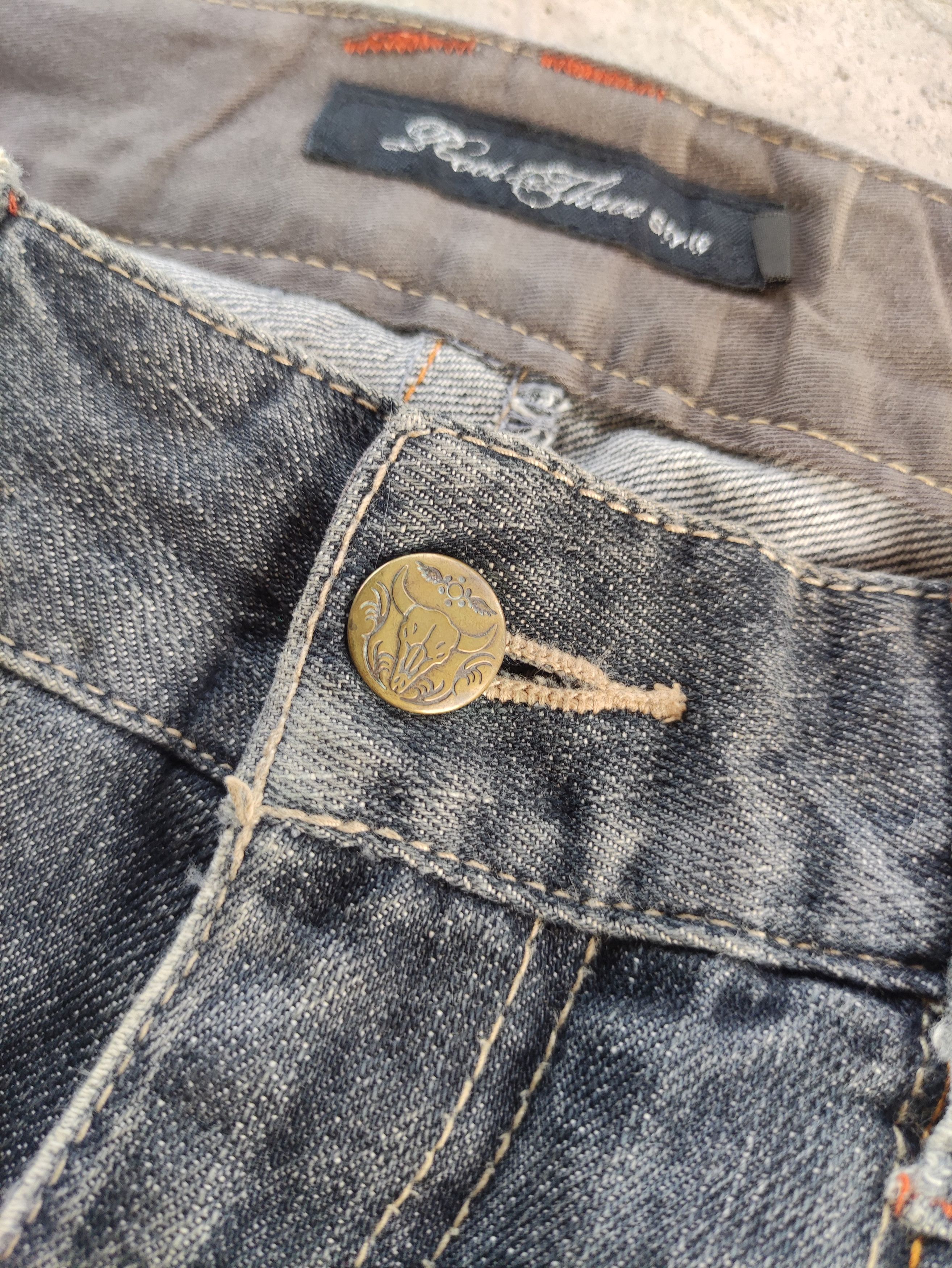 Japanese Brand Vintage Japanese Flare Jean Distressed Fader Denim Size US 34 / EU 50 - 5 Thumbnail