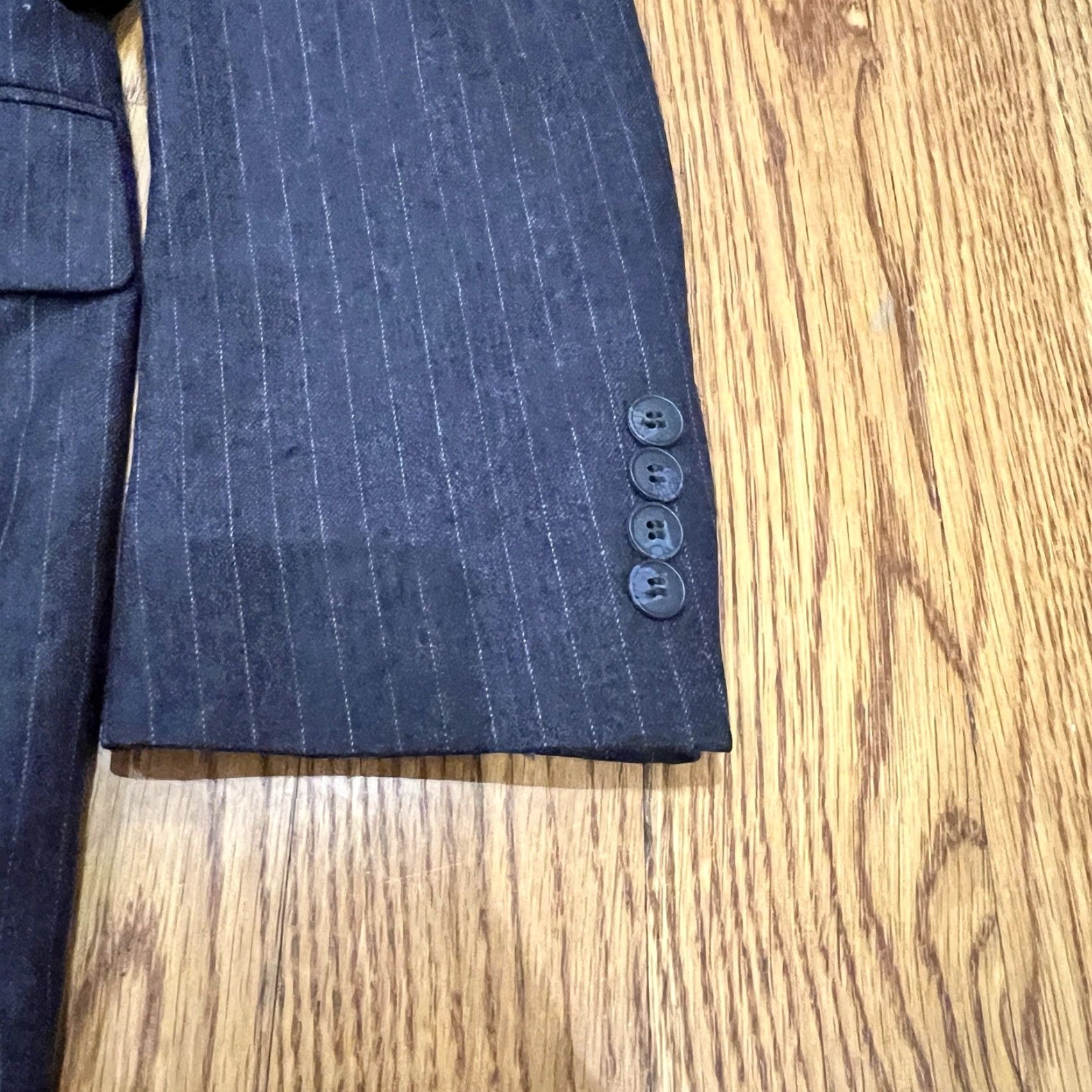 Pierre Cardin Pierre Cardin Sanger Harris Blazer Jacket Charcoal Gray Wool Blend 2 Button Notch Lapel Double-Vented Regular 41R Men Sport Coat Suit Blazer Size 42R - 4 Thumbnail