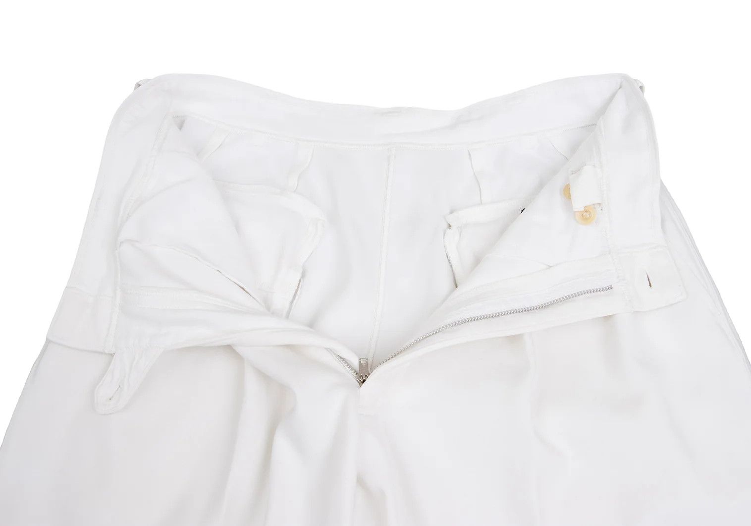 Comme des Garcons Homme Plus Cotton Center Seam Tapered Pants Off White Size S Size US 30 / EU 46 - 7 Thumbnail