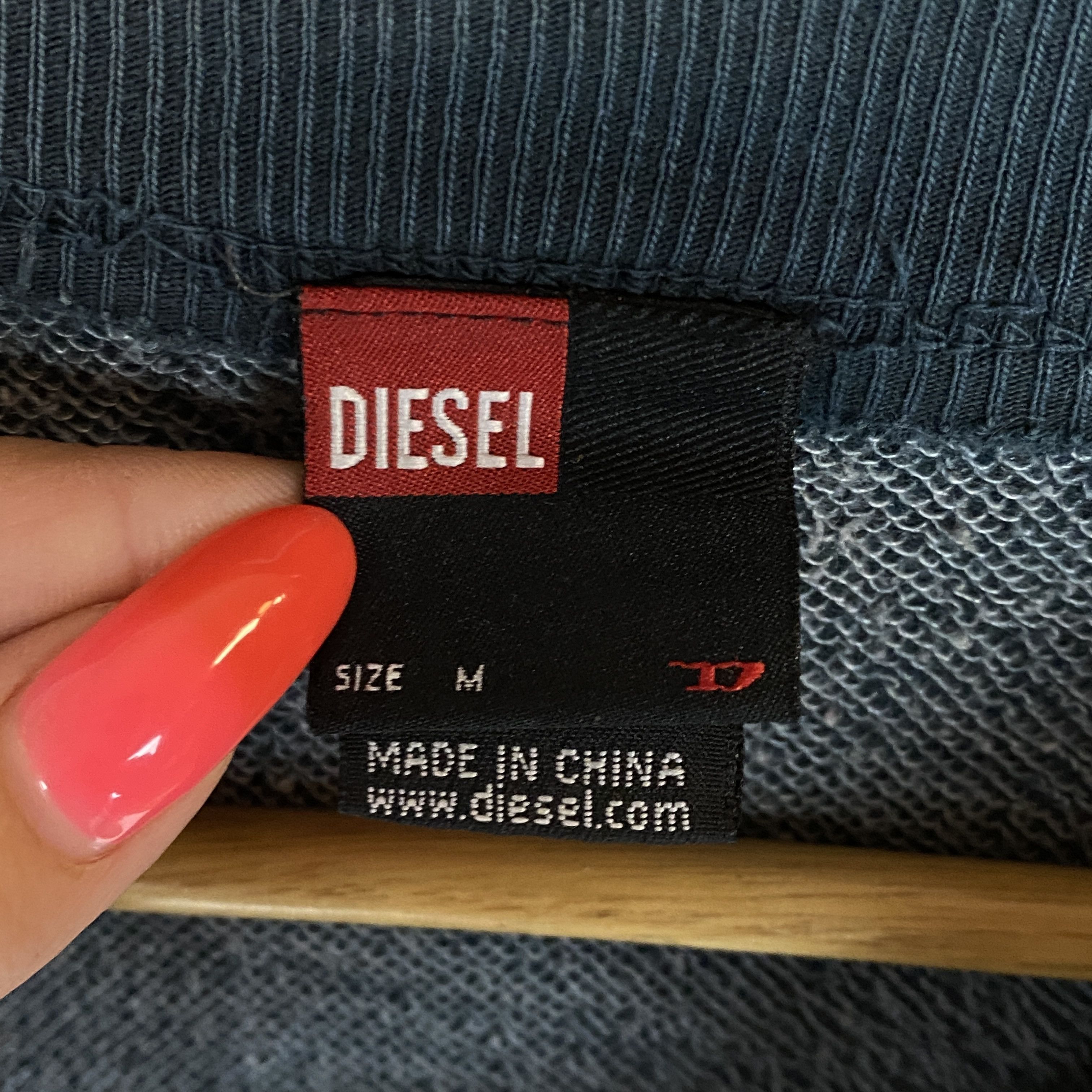 Diesel Diesel Women's Zip Bomber Sweatshirt Size M Blue Long Sleeve Size M / US 6-8 / IT 42-44 - 4 Thumbnail