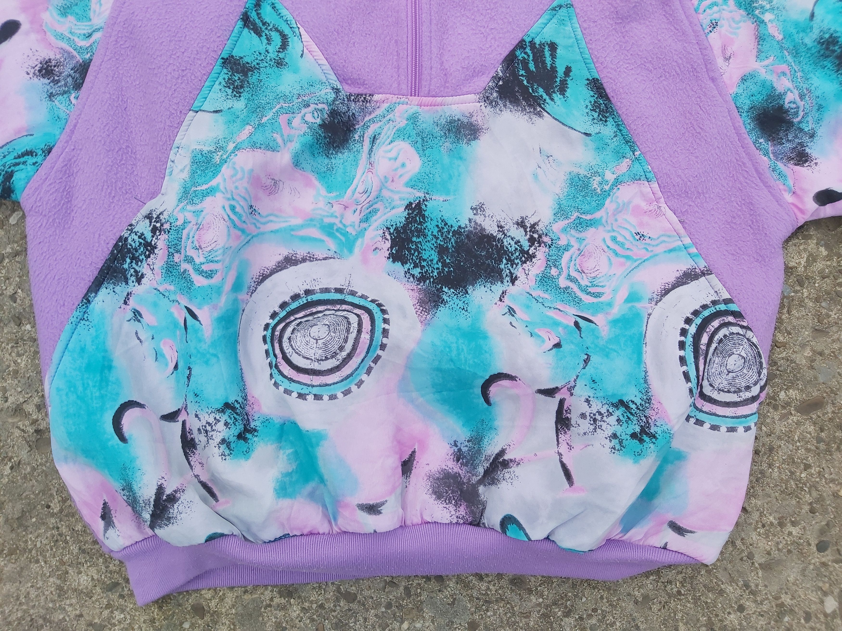 Vintage Vintage 80-90s RUCANOR Rare Fleece Sweater Anorak womens S/M Size M / US 6-8 / IT 42-44 - 14 Thumbnail