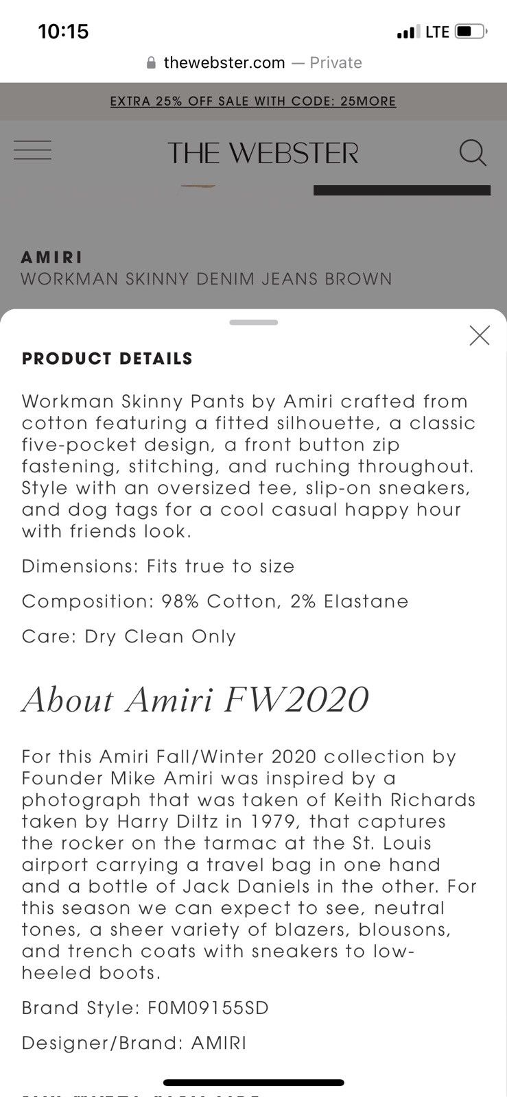 Amiri Amiri Workman Pants LIMITED EDITION Size US 30 / EU 46 - 8 Thumbnail