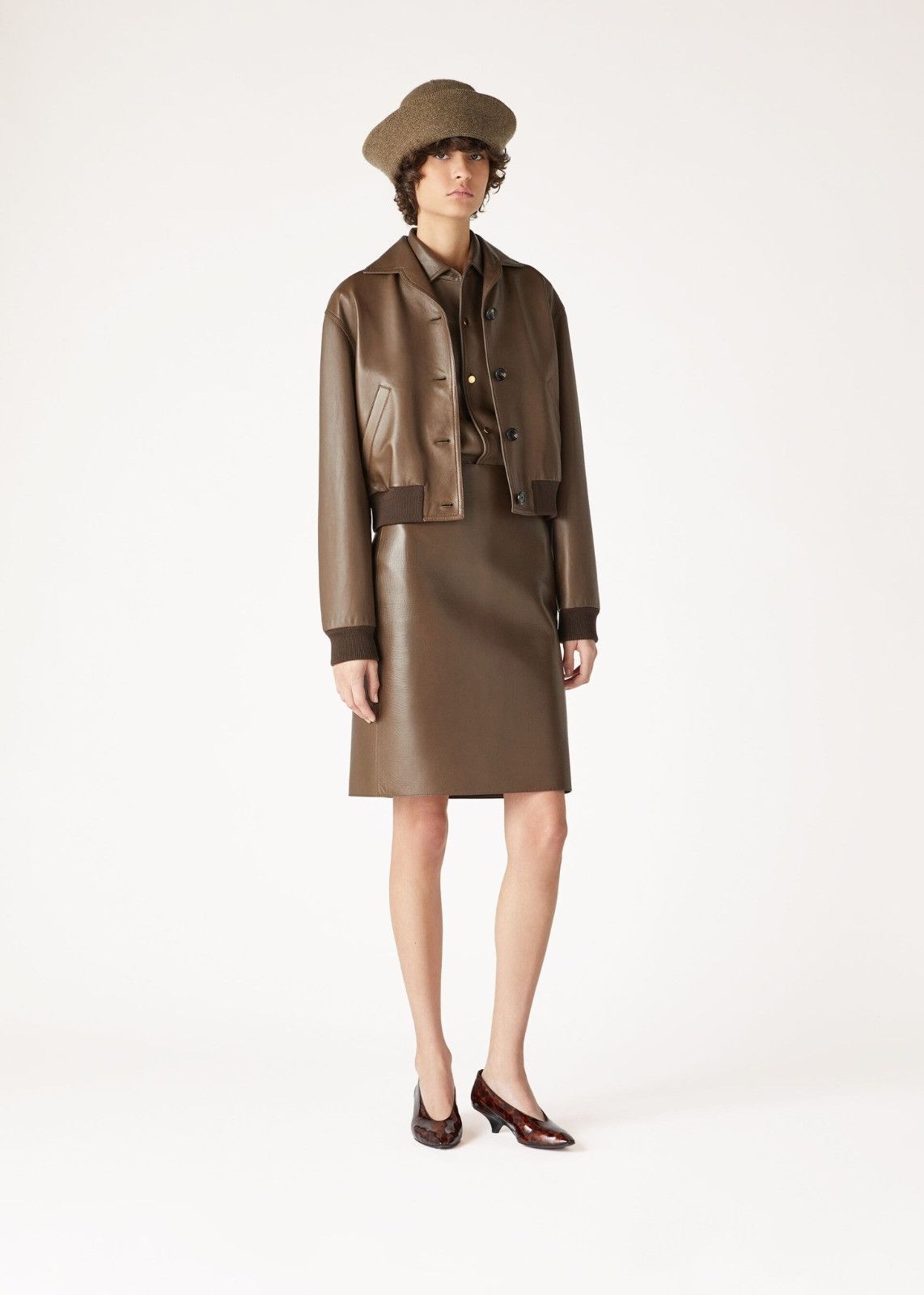 Loro Piana o1srvl11e0126 FAO9203 Short Bomber Jacket in Brown Size XS / US 0-2 / IT 36-38 - 5 Thumbnail