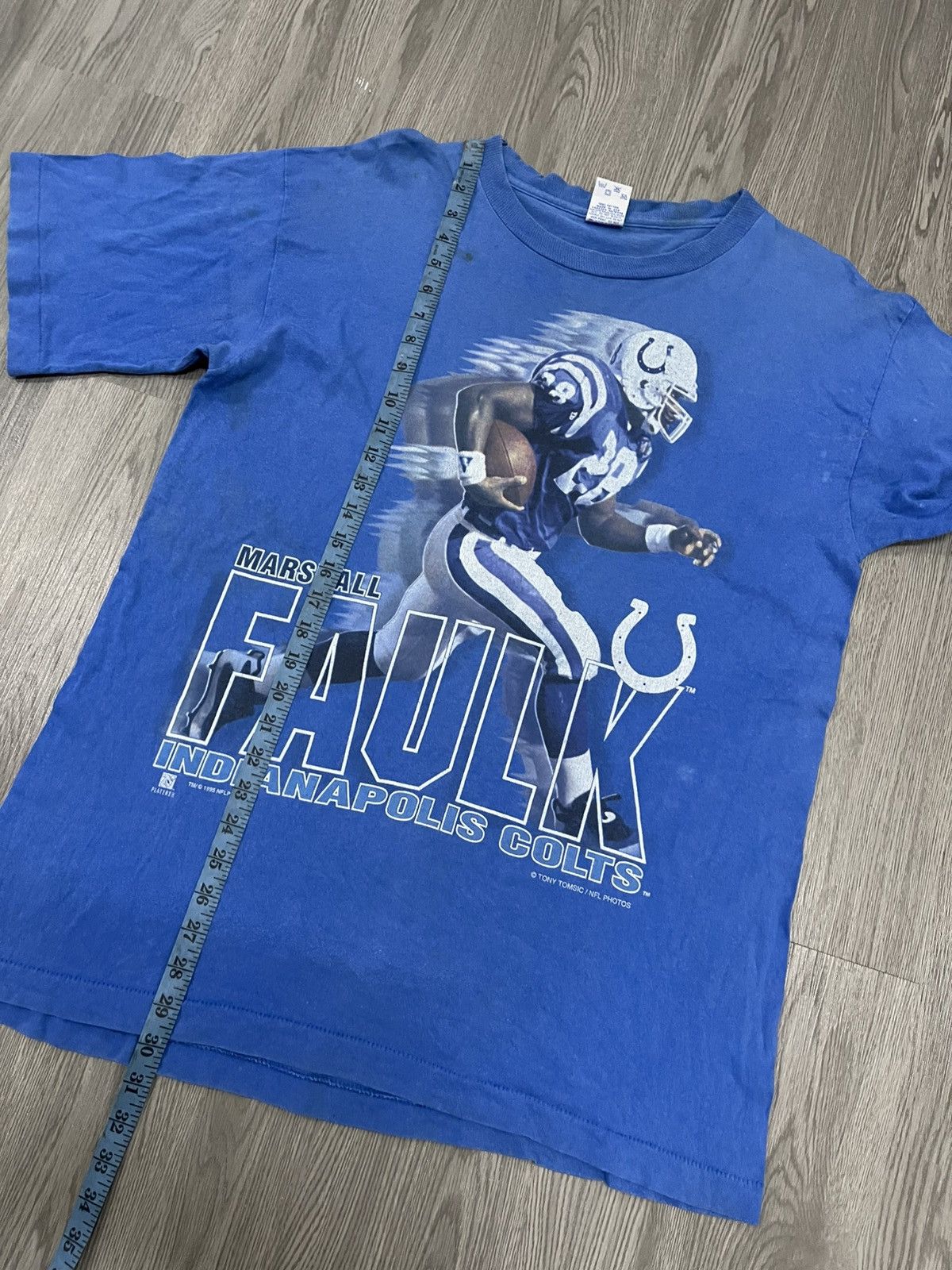 NFL × Salem Sportswear × Vintage 90s Marshall Faulk NFL player shirt Size US L / EU 52-54 / 3 - 12 Thumbnail