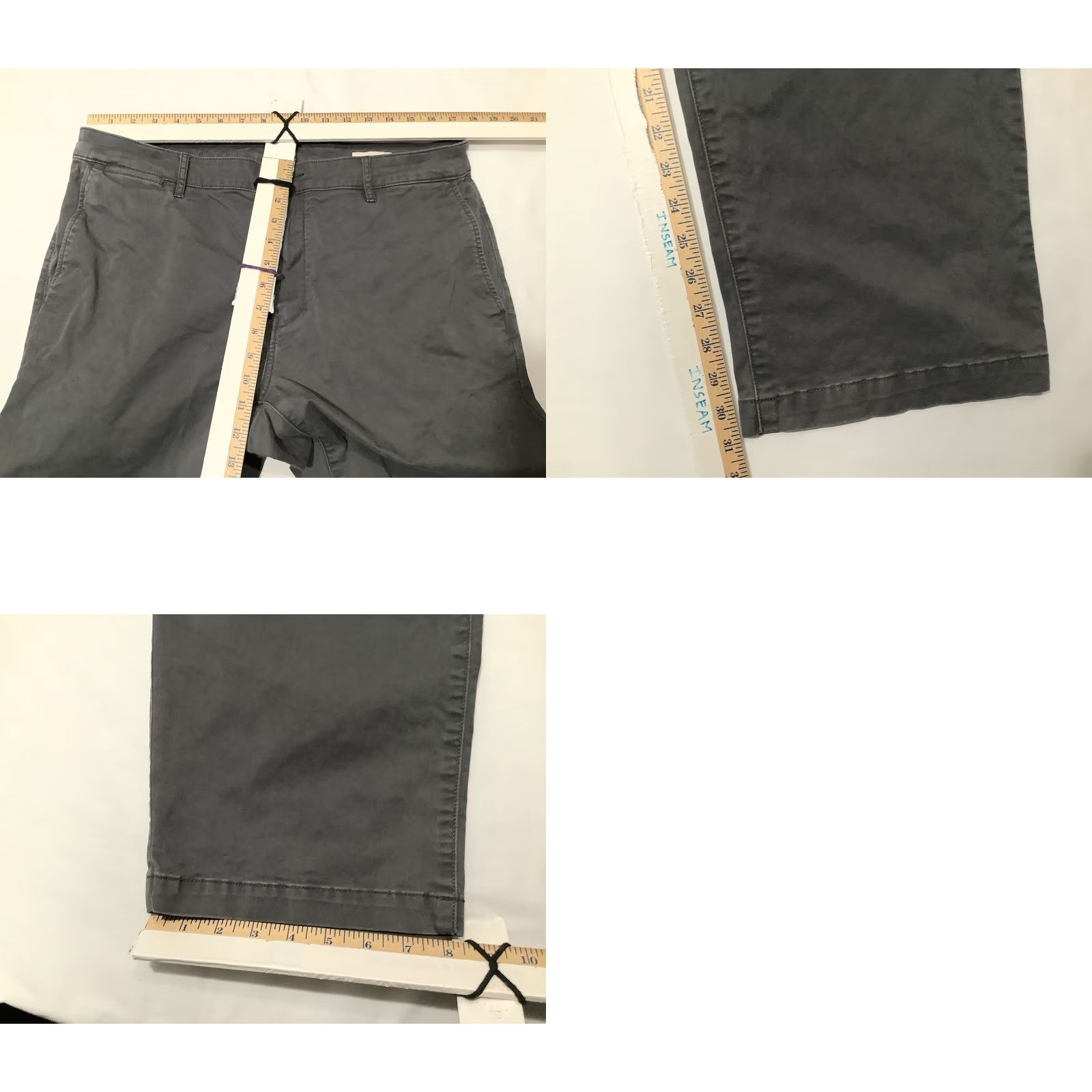 Flint And Tinder Flint and Tinder Pants Mens 36x31 Gray Straight Fit Chino Mid Rise Stretch Size US 36 / EU 52 - 8 Thumbnail