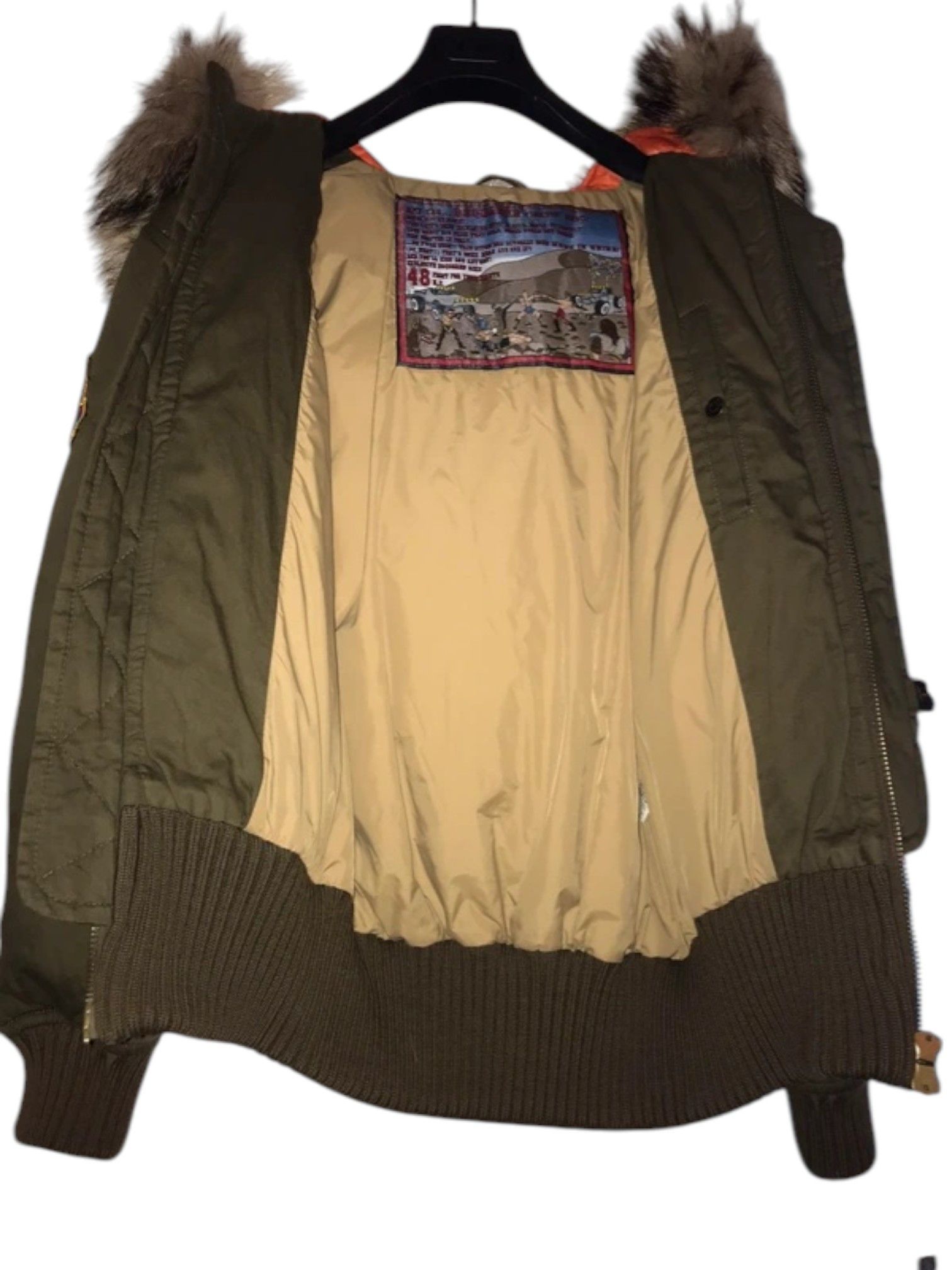 Dsquared2 Dsquared² Military Fur Down Jacket w/ Split-Zip Fur Hood Size US M / EU 48-50 / 2 - 5 Thumbnail