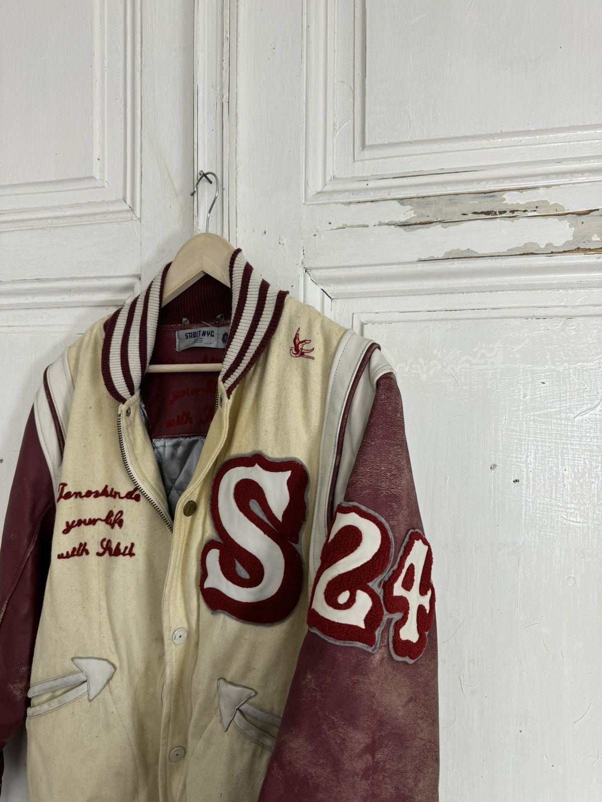 Sabit NYC Vintage Starter Style Varsity Bomber Jacket