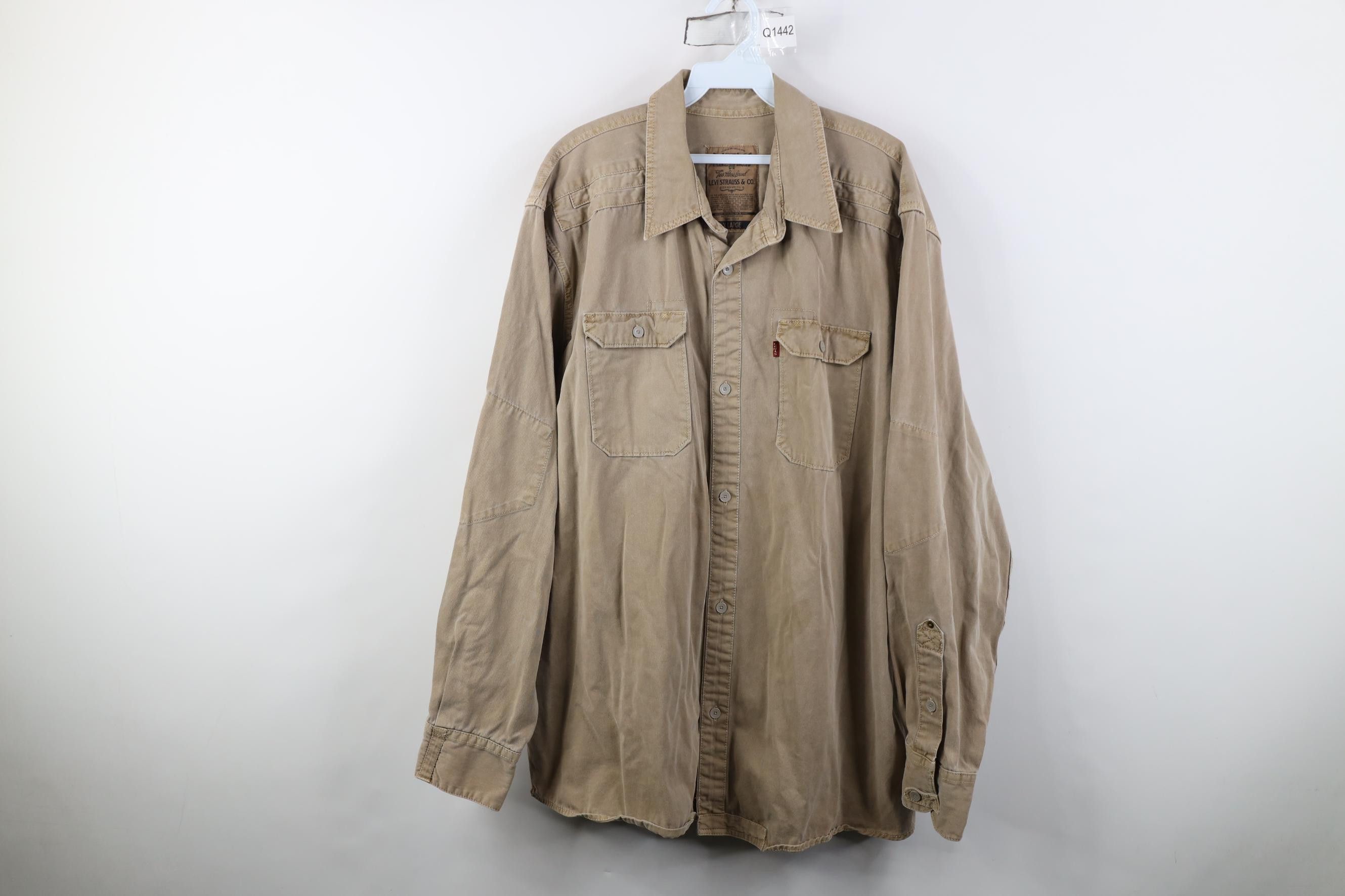Levi's Vintage Levis Pigment Dye Stonewash Twill Shirt Jacket Size US XL / EU 56 / 4 - 1 Thumbnail