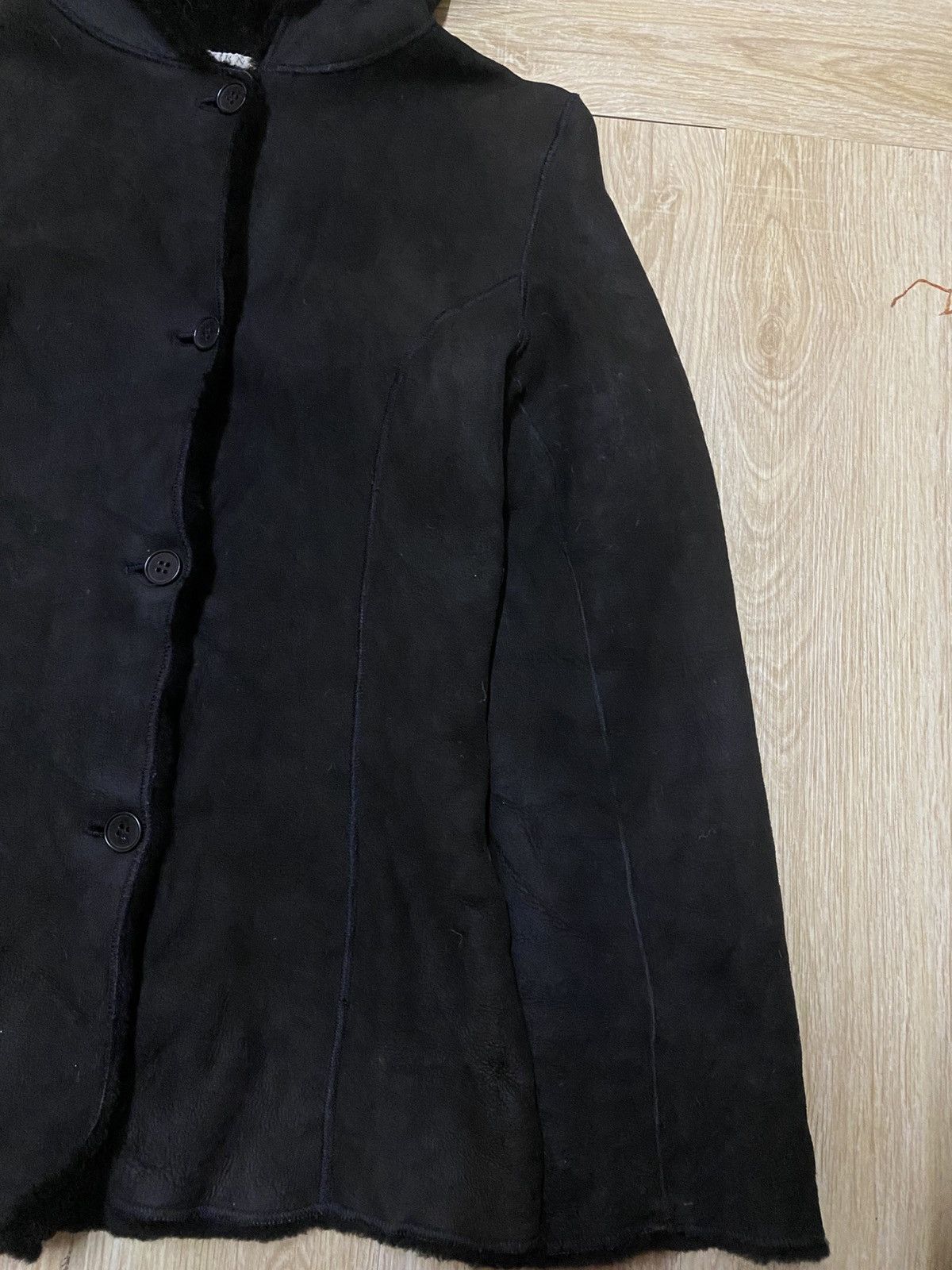 Barneys New York Barneys New York sheepskins black faux-suede jacket Size S / US 4 / IT 40 - 2 Thumbnail