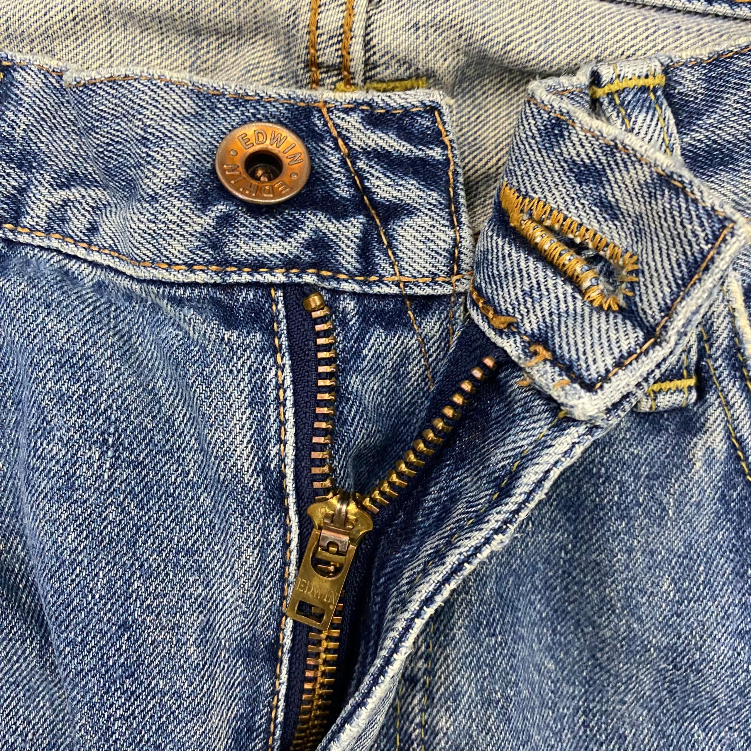 Edwin 💥Best Offer💥Vintage Edwin 505x Distressed Denim Size US 34 / EU 50 - 10 Thumbnail