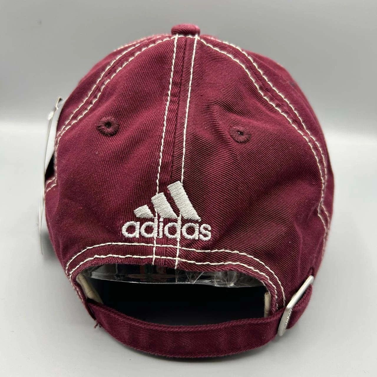 Adidas Mississippi State Bulldogs Hat Men Red Strap Back Cap Cotton Size ONE SIZE - 5 Thumbnail