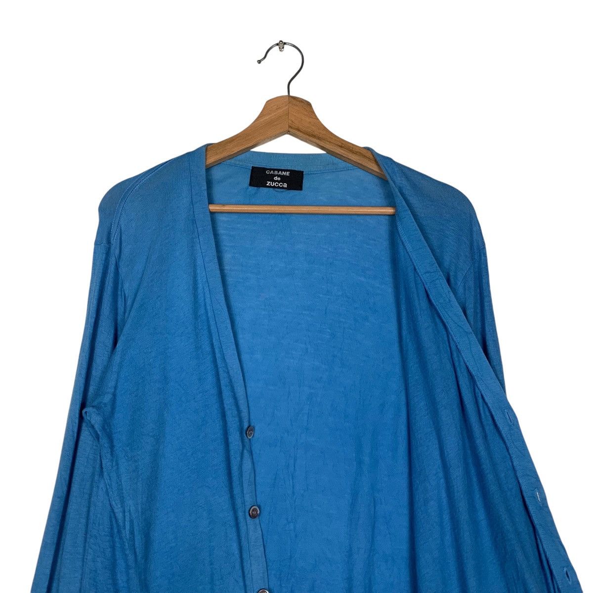 CABANE de ZUCCa CABANE DE ZUCCA Blue Light Cardigan Sample #1541-C69 Size US M / EU 48-50 / 2 - 10 Thumbnail