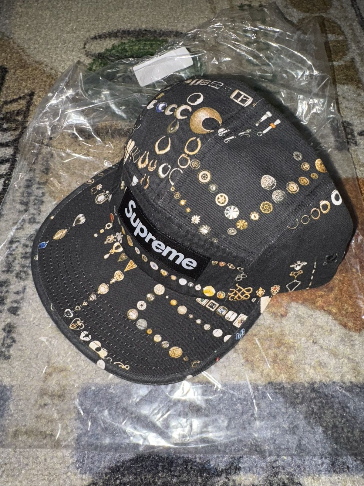 Supreme Supreme Mike Kelley Camp Cap Black Size ONE SIZE - 1 Thumbnail