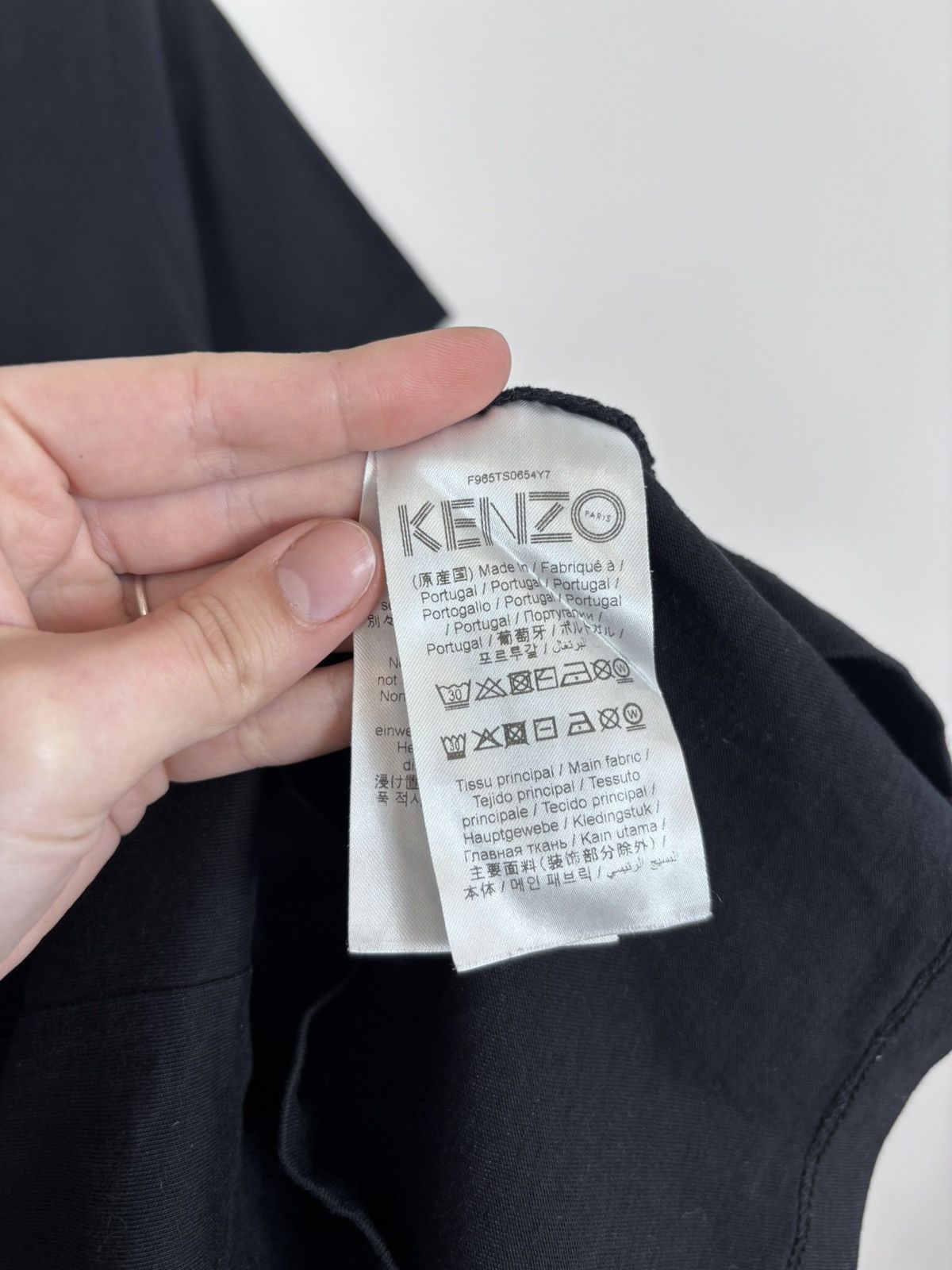 Kenzo Kenzo Paris Men’s Big Tiger Print Logo Black T-Shirt Tee Size US XS / EU 42 / 0 - 9 Thumbnail