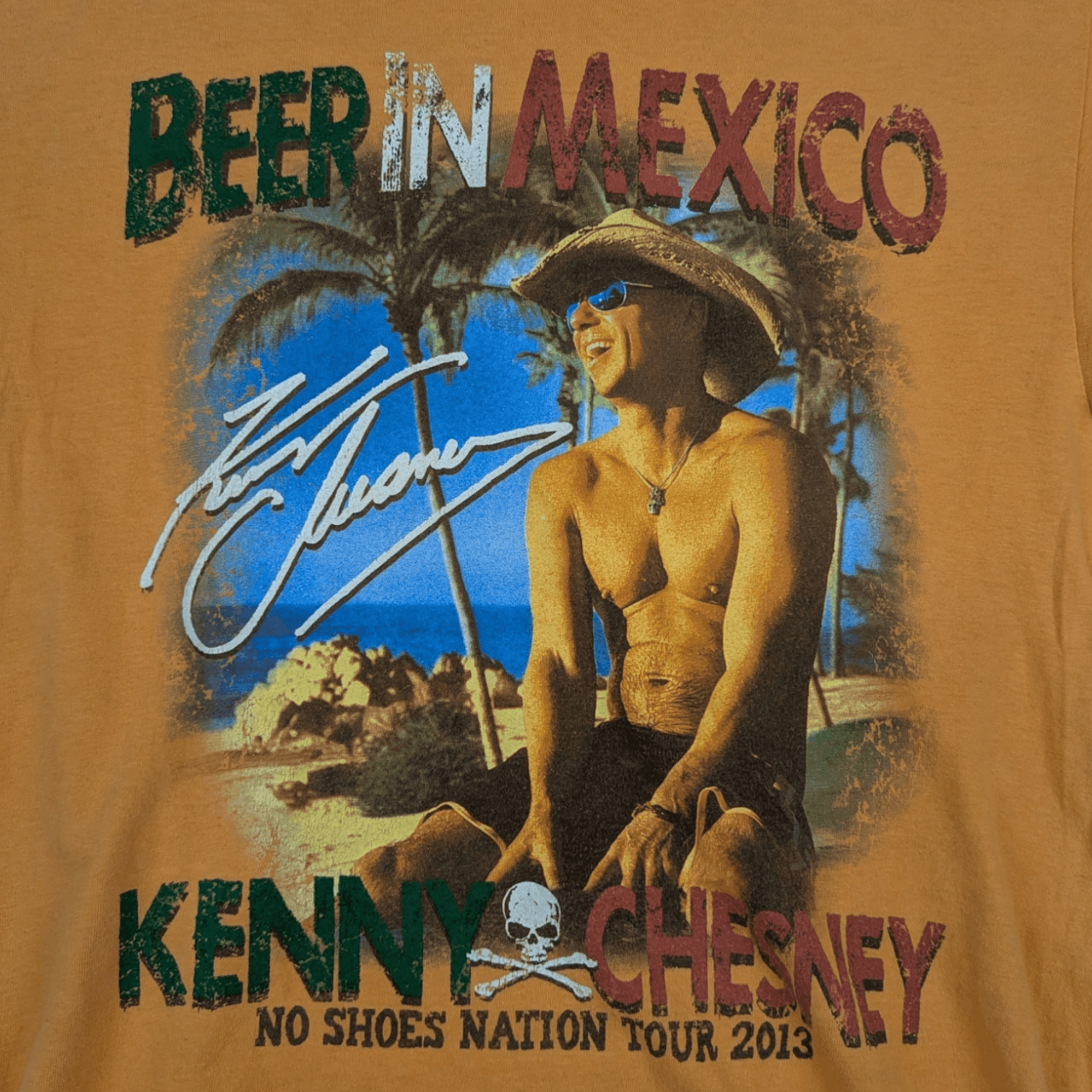 Band Tees KENNY CHESNEY 2013 Tour Beer In Mexico No Shoes Tour Tee Size US M / EU 48-50 / 2 - 5 Thumbnail