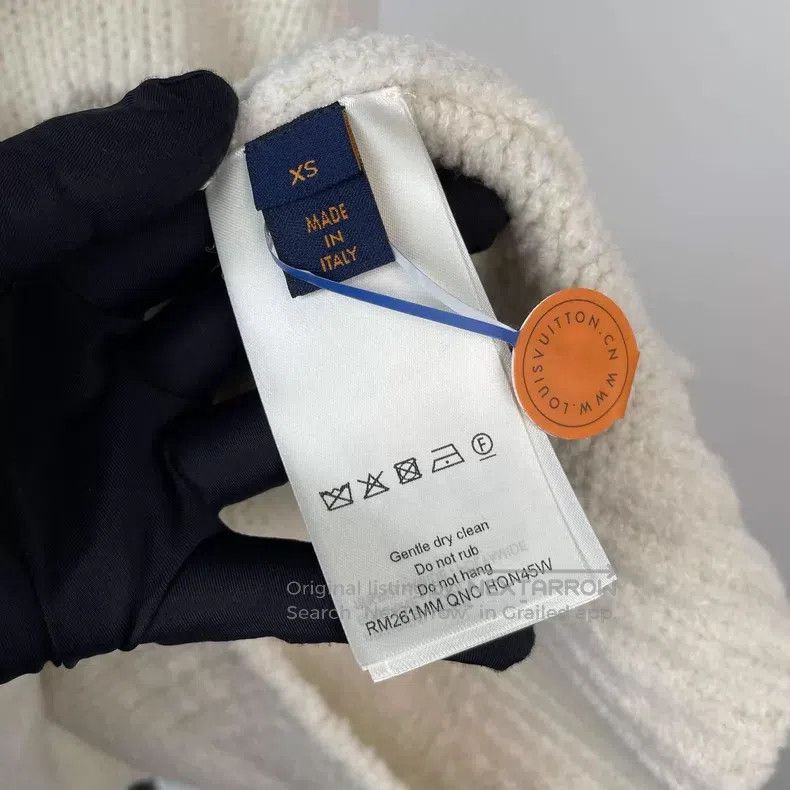 Louis Vuitton Louis Vuitton SS25 intarsia beige logo teddy wool sweater Size US XS / EU 42 / 0 - 5 Thumbnail
