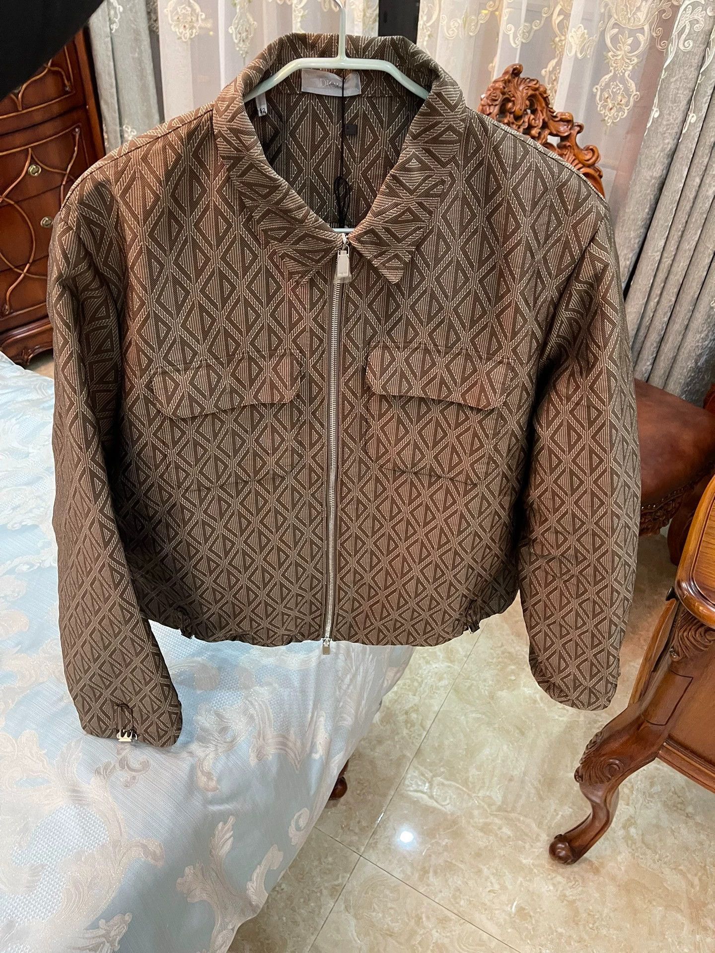 Dior DIOR Diamond Series Full Logo Embroidered CD Jkt 52 Size US L / EU 52-54 / 3 - 1 Thumbnail