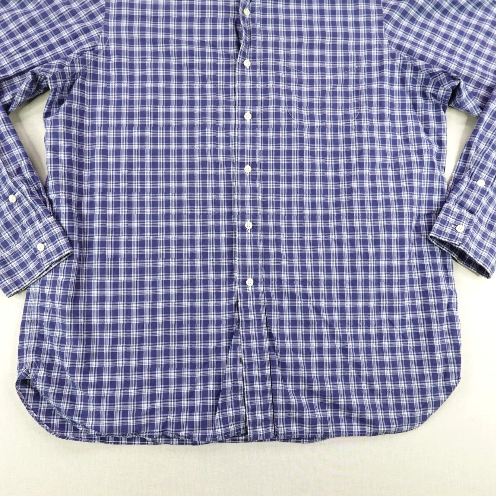 Ralph Lauren Ralph Lauren Shirt Mens XL Blue White Plaid Button Up Pony Logo Long Sleeve Size US XL / EU 56 / 4 - 3 Thumbnail
