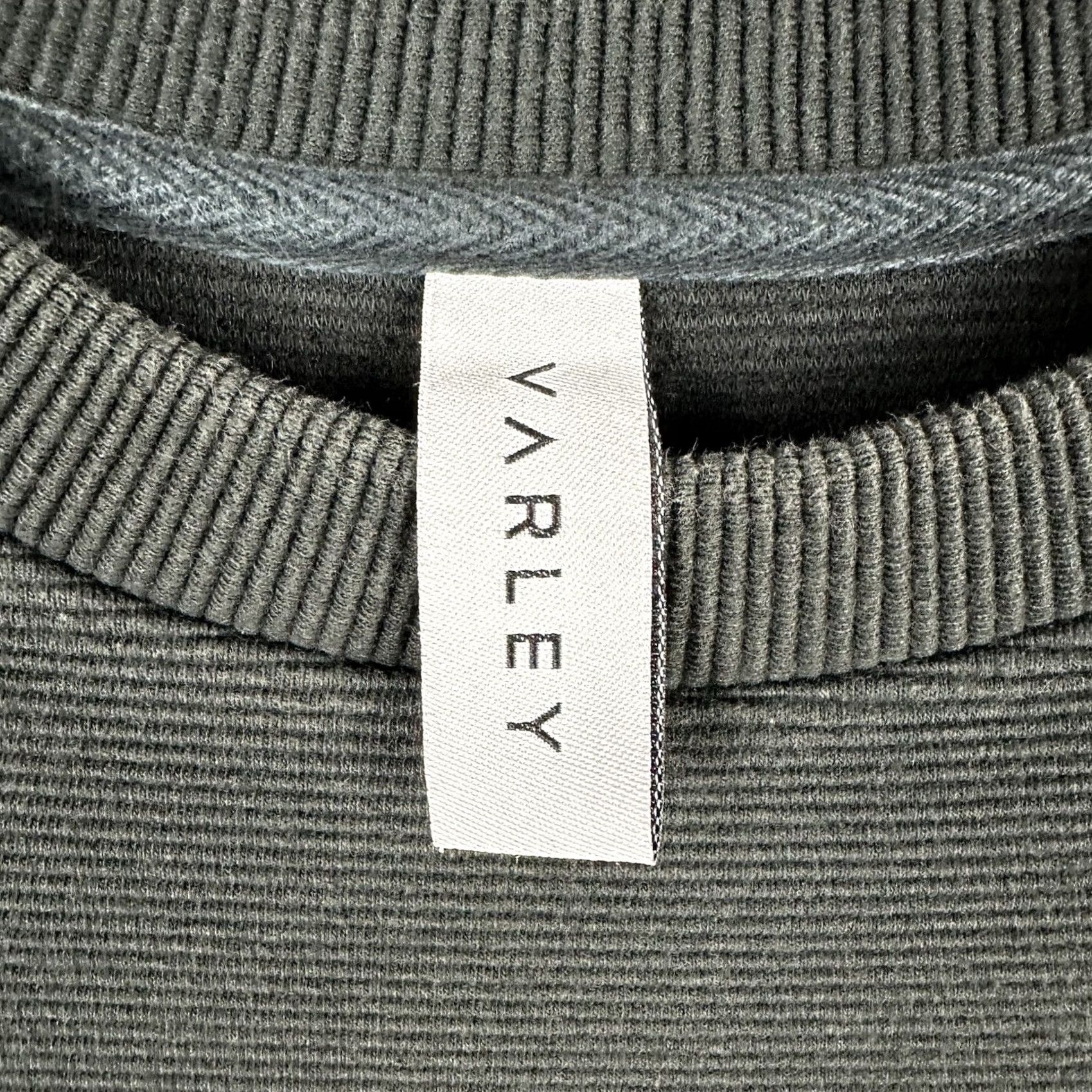 Varley Varley Manning Sweatshirt Womens M Black Ribbed Side Zip Crew Neck Pullover EUC Size M / US 6-8 / IT 42-44 - 4 Thumbnail