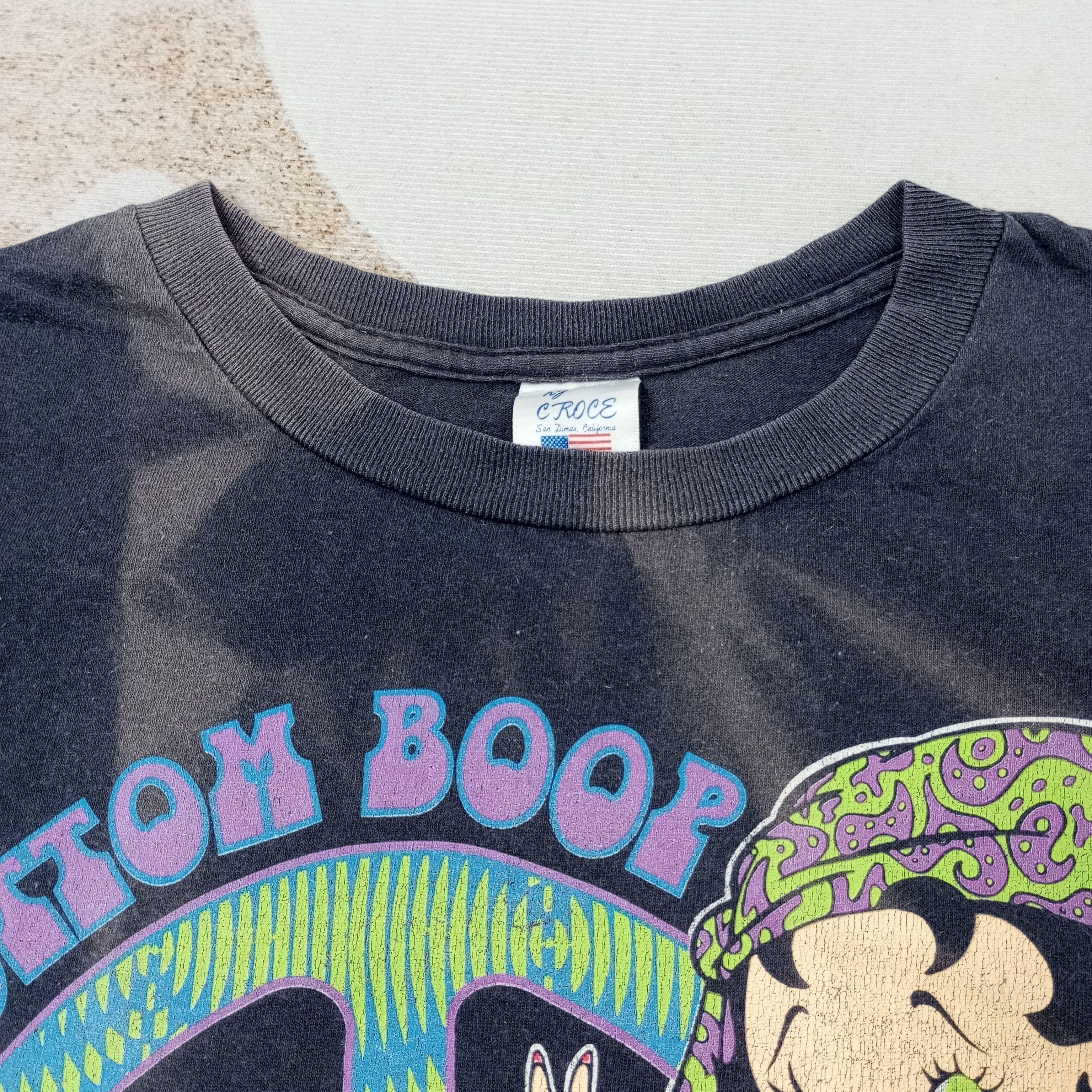 Vintage Vintage 90's Betty Boop Parody Bell Bottom Boop Tshirt Size US L / EU 52-54 / 3 - 7 Thumbnail