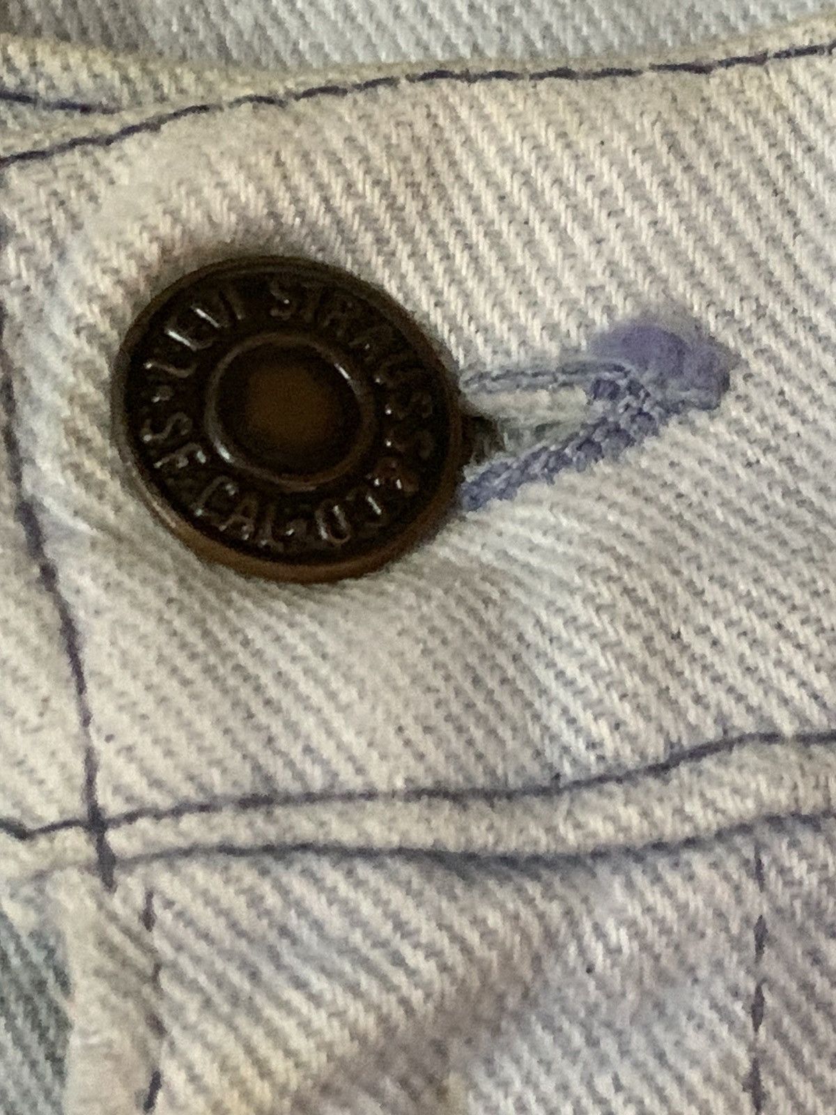 Levi's Vintage Clothing Rare Levi’s 60’’s 70’s Stamp Button 12 Flare Denim Pants Size US 33 - 3 Thumbnail