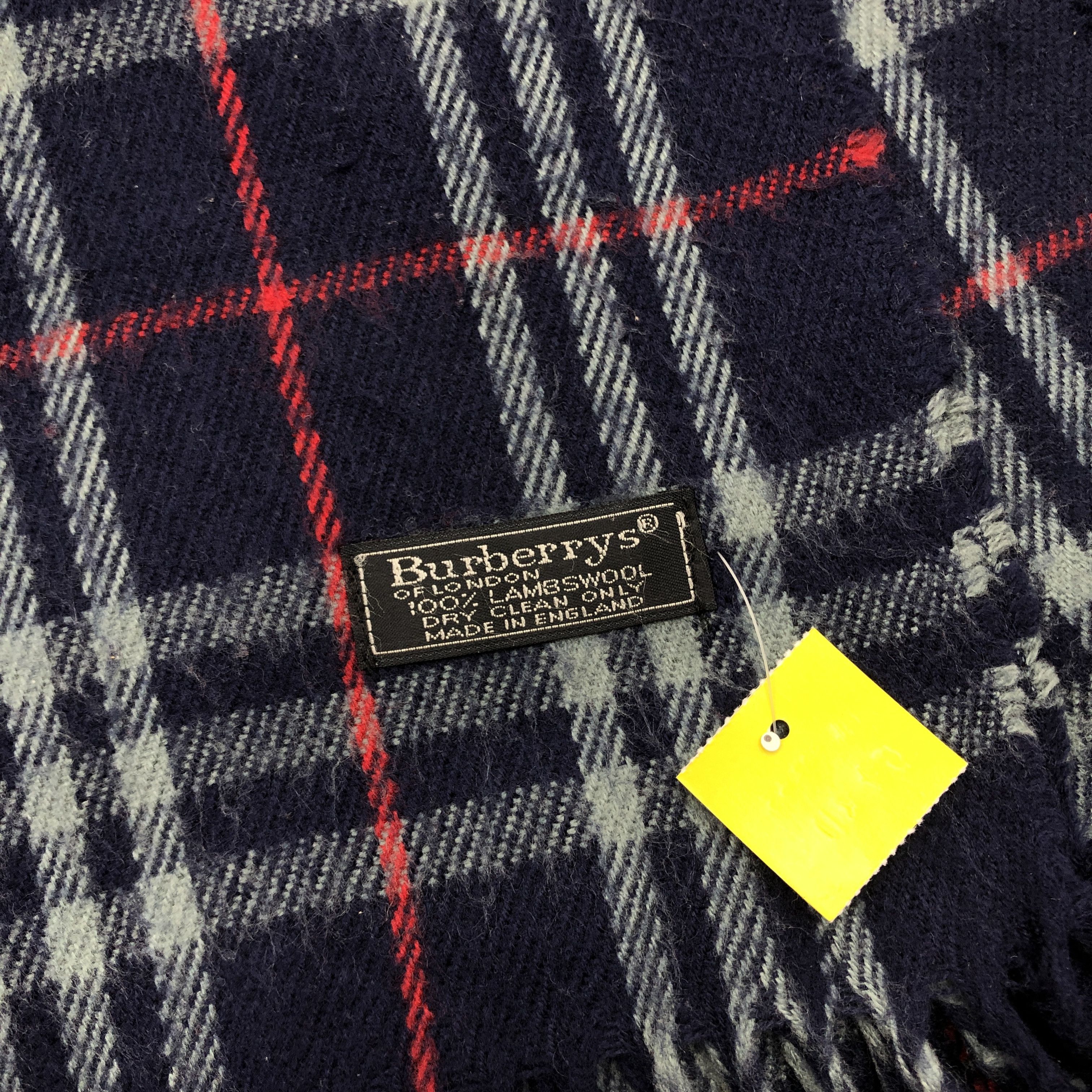 Burberry Vintage Burberry Scarf Muffler Wool Cashmere Scarves Size ONE SIZE - 4 Thumbnail