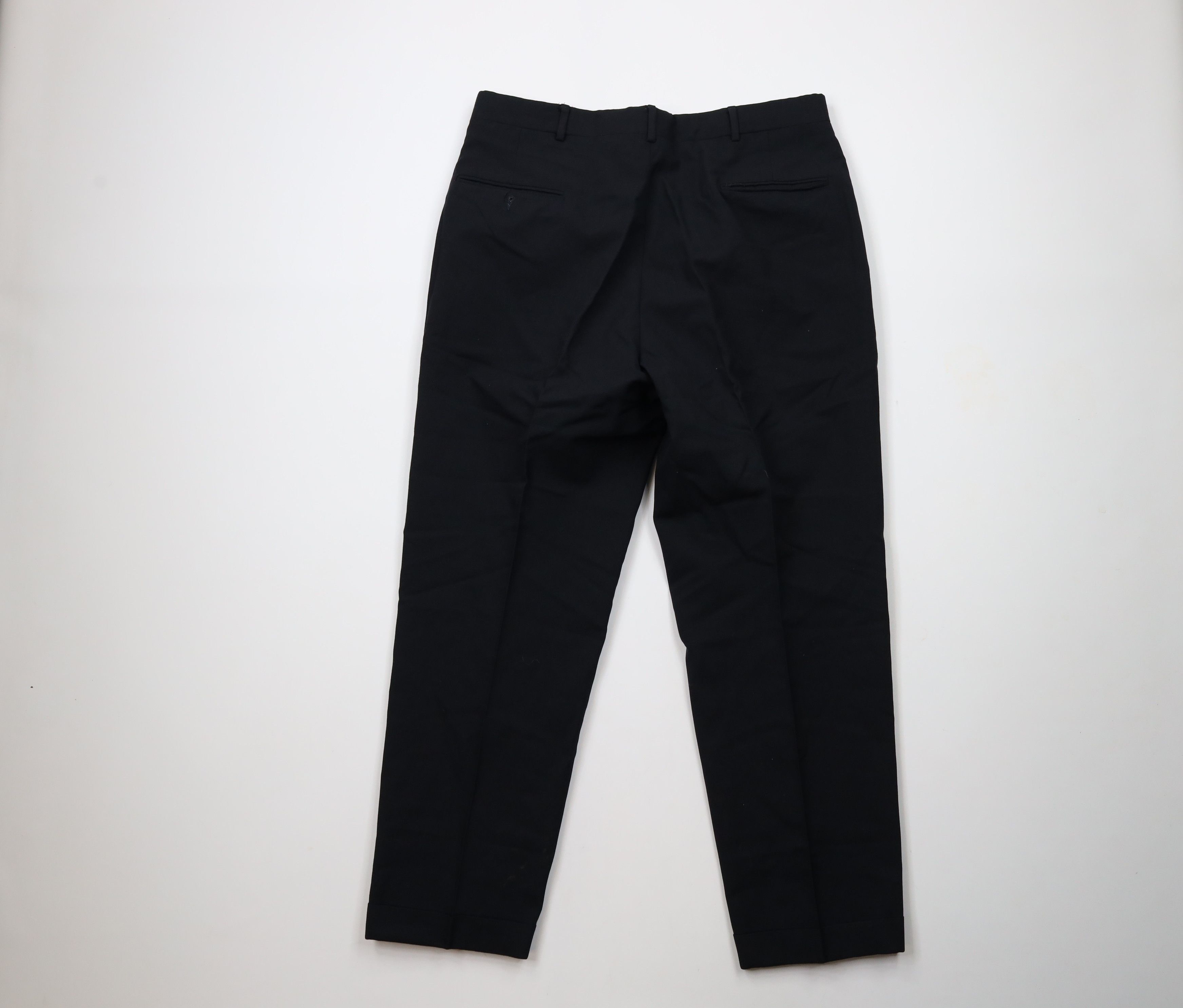 Vintage Vintage 90s Streetwear Cuffed Wide Leg Chino Pants Black USA Size US 34 / EU 50 - 9 Thumbnail