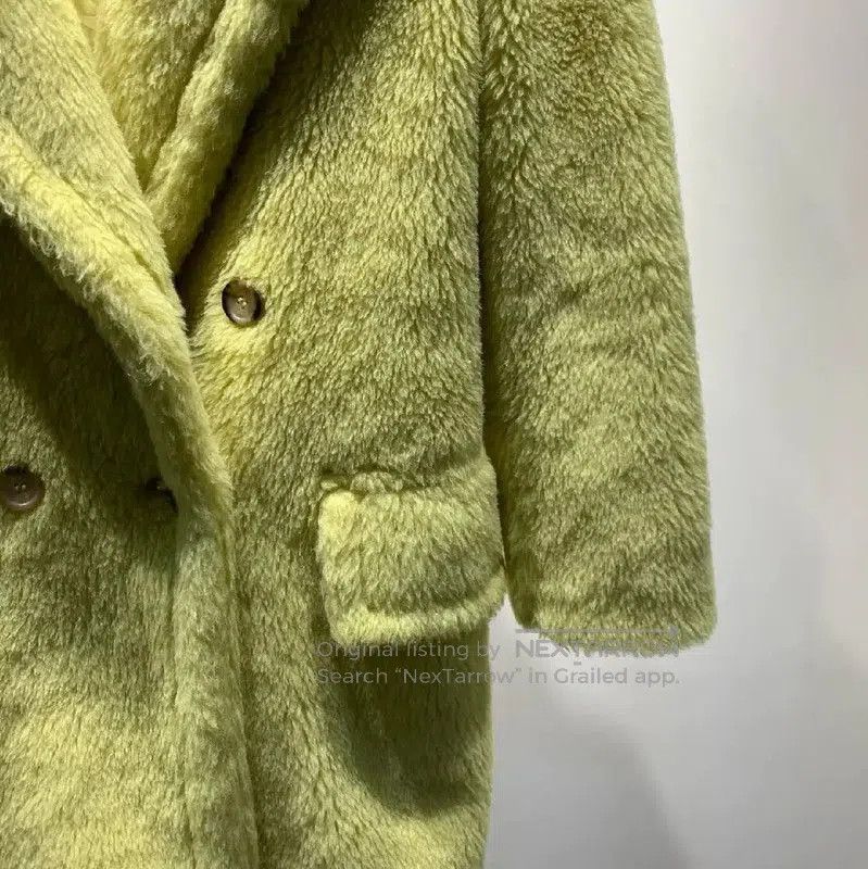 Max Mara MaxMara Cozy Yellow Wool Coat for Women . Size XXS / US 00 / IT 34 - 6 Thumbnail