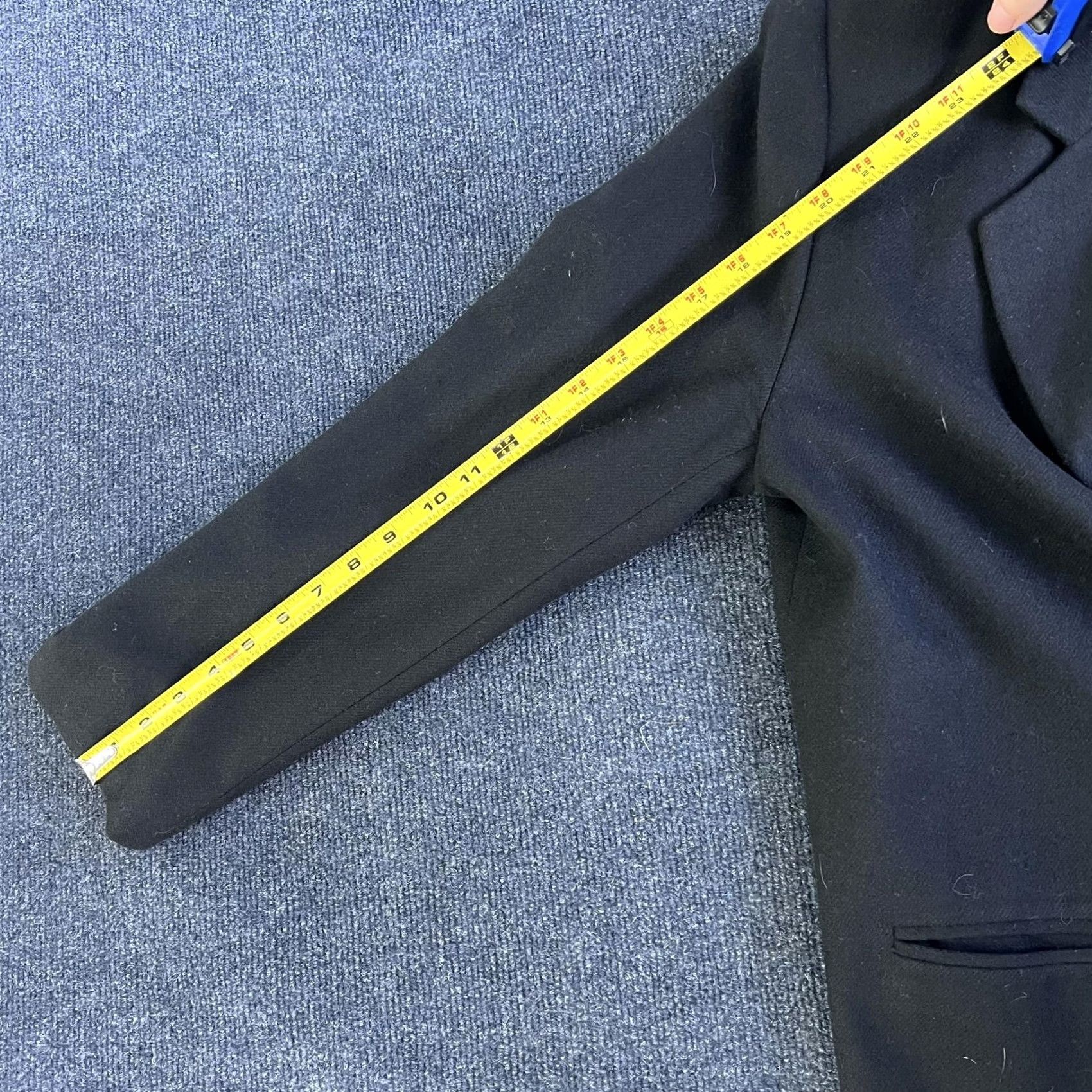 Vintage Sag Harbor Blazer Womens 14 Black Wool Single-Breasted Lined Notch Lapel Career Jacket Size XL / US 12-14 / IT 48-50 - 7 Thumbnail