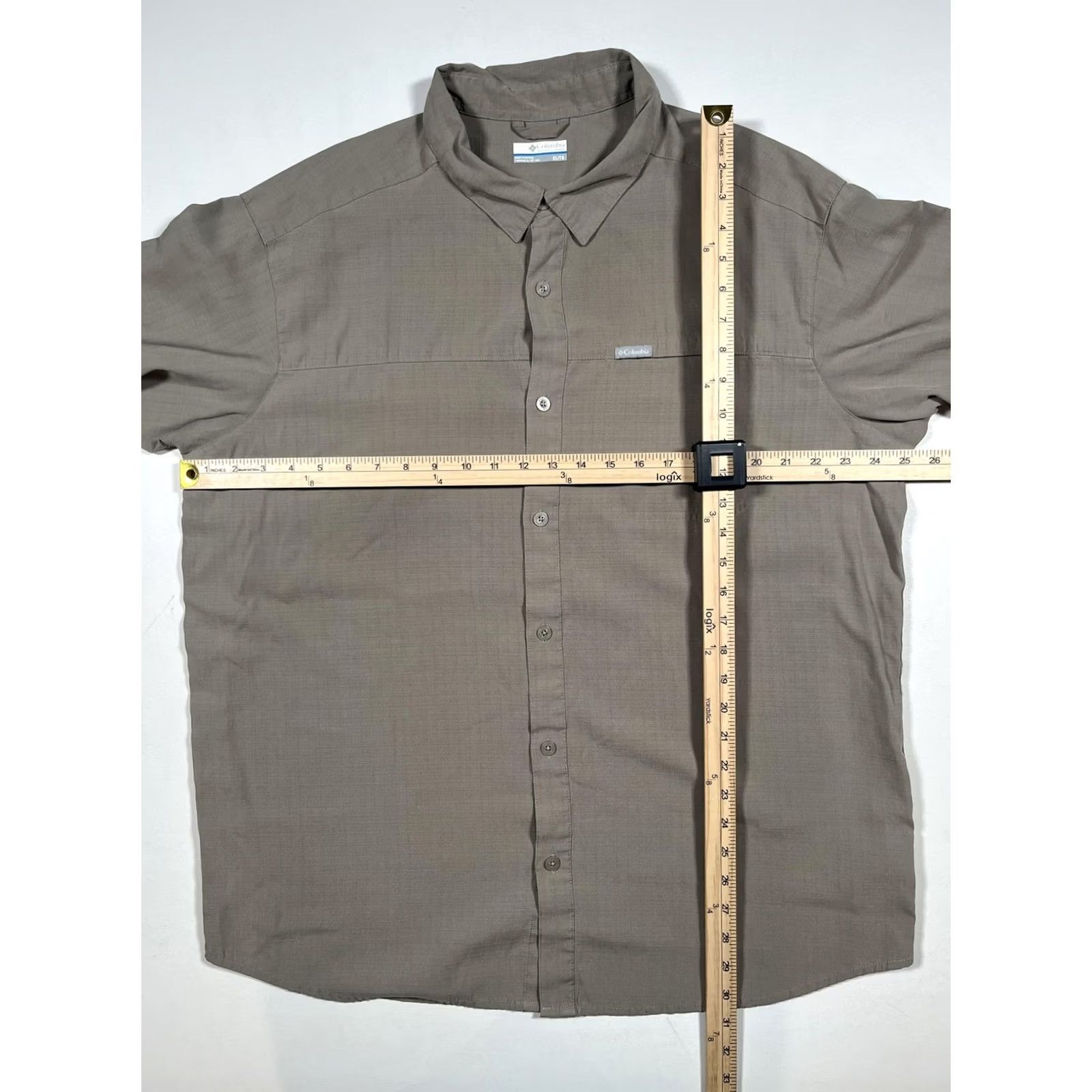 Vintage Columbia Shirt Mens XL Brown Short Sleeve Button Front Hiking Trail Casual Size US XL / EU 56 / 4 - 5 Thumbnail