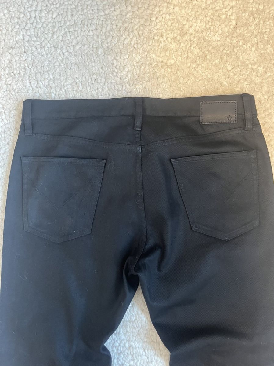 John Varvatos John Varvatos Bowery slim straight waxy black denim jeans Size US 34 / EU 50 - 4 Thumbnail