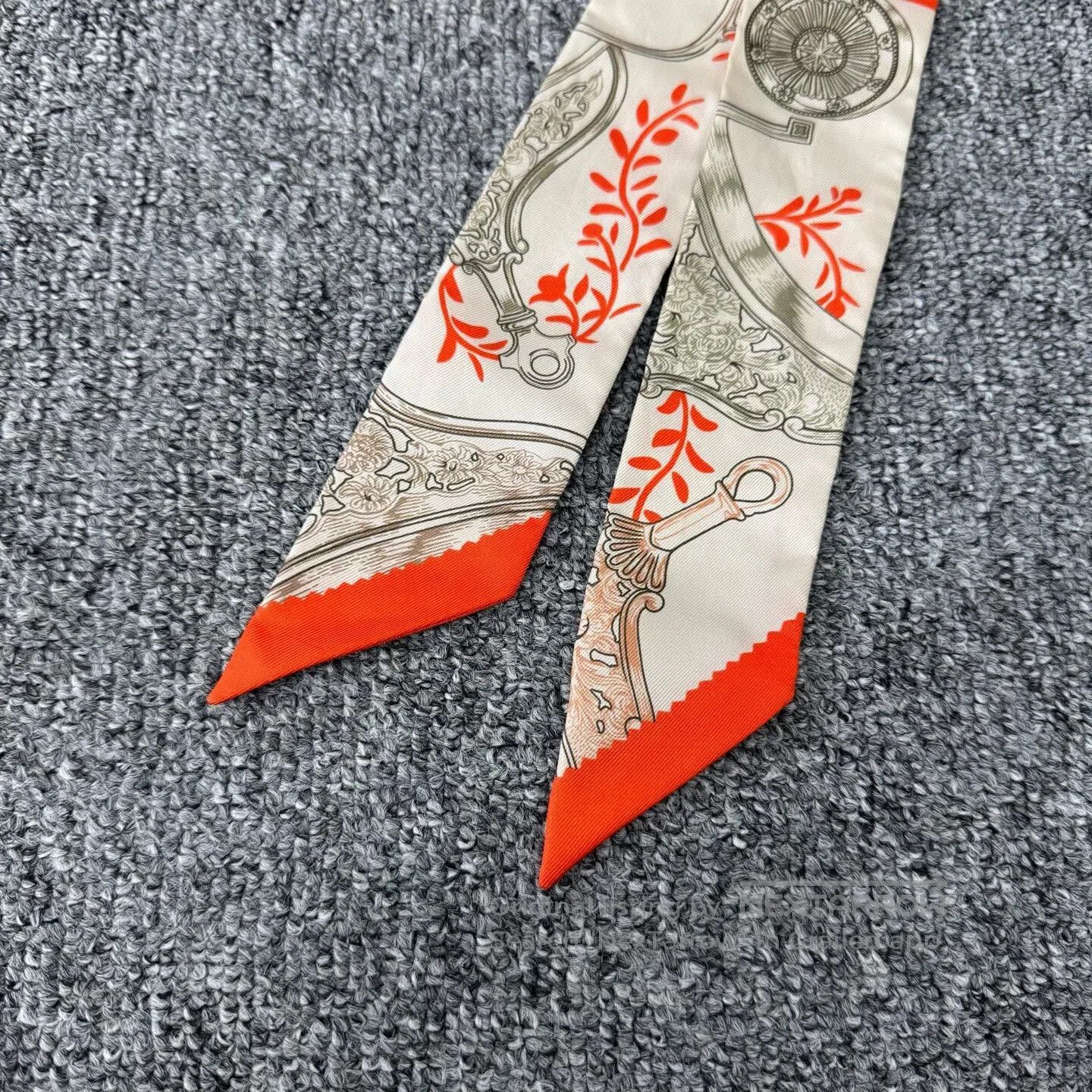 Hermes Hermes Silk scarf made from Twilly silk| Size ONE SIZE - 3 Thumbnail