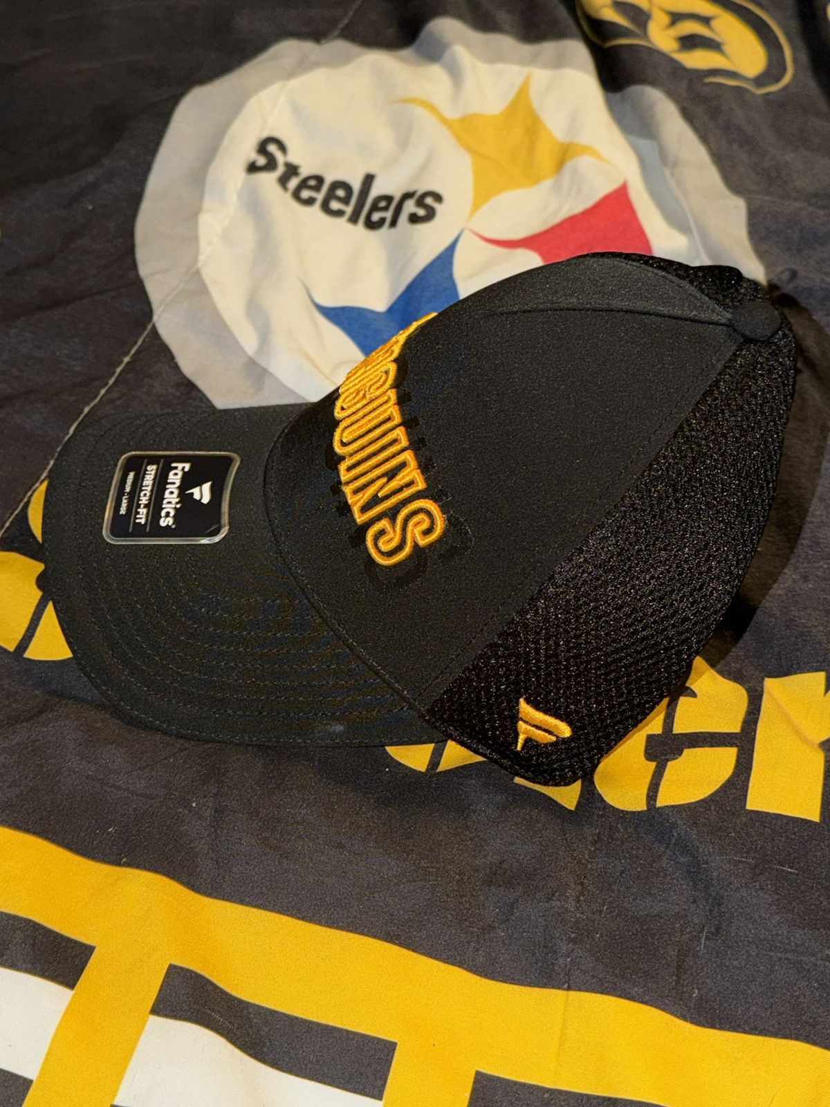 NHL Fanatics NHL Hockey Pittsburgh Penguins Fitted Hat Men M/L Size ONE SIZE - 3 Thumbnail