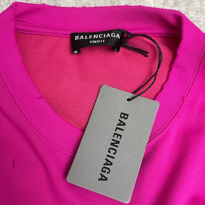 Balenciaga Balenciaga Dragon Fruit Slogan Logo Short Sleeve 2501-Nexta Size US XL / EU 56 / 4 - 6 Thumbnail